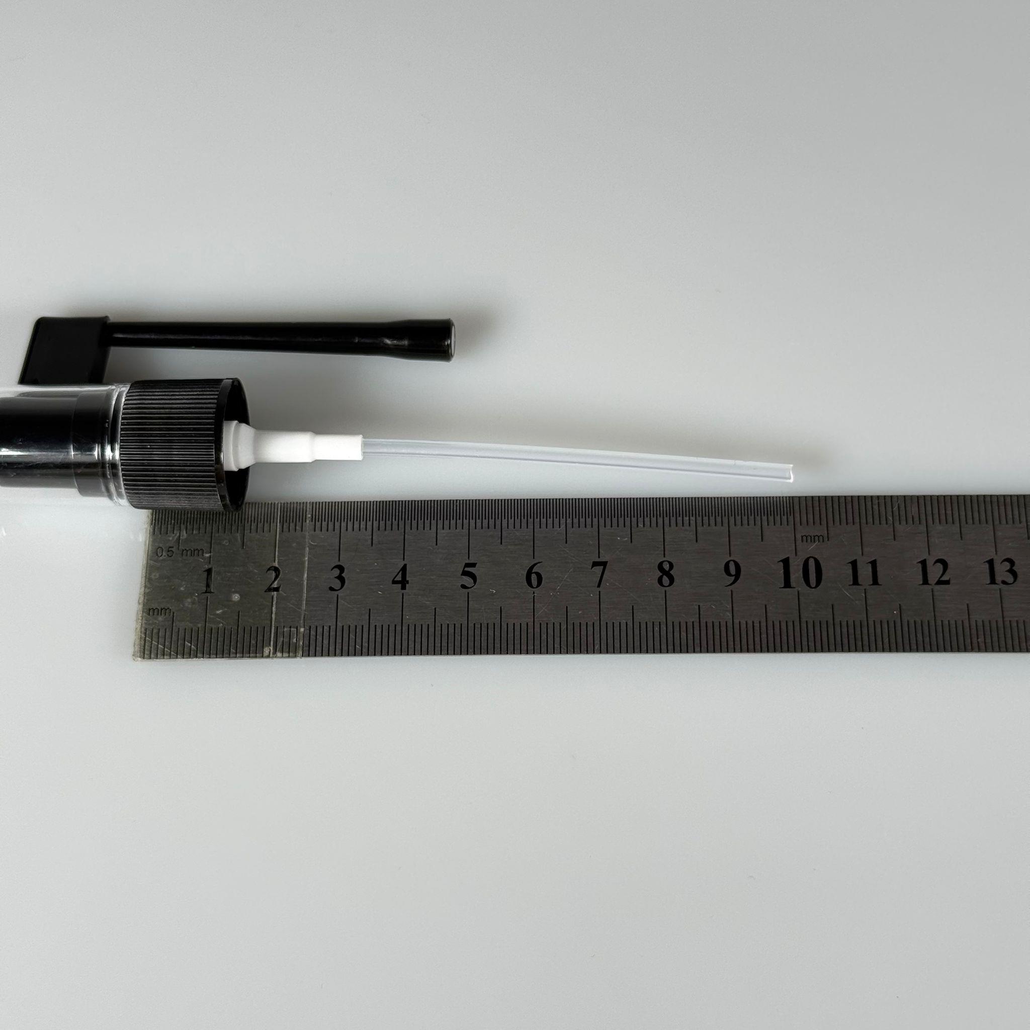 18 MM SPREY ORAL SİYAH - KAPAKLI (BOĞAZ SPREYİ) - Farmasötik Plastik Uzun Nozullu Mist Sprey