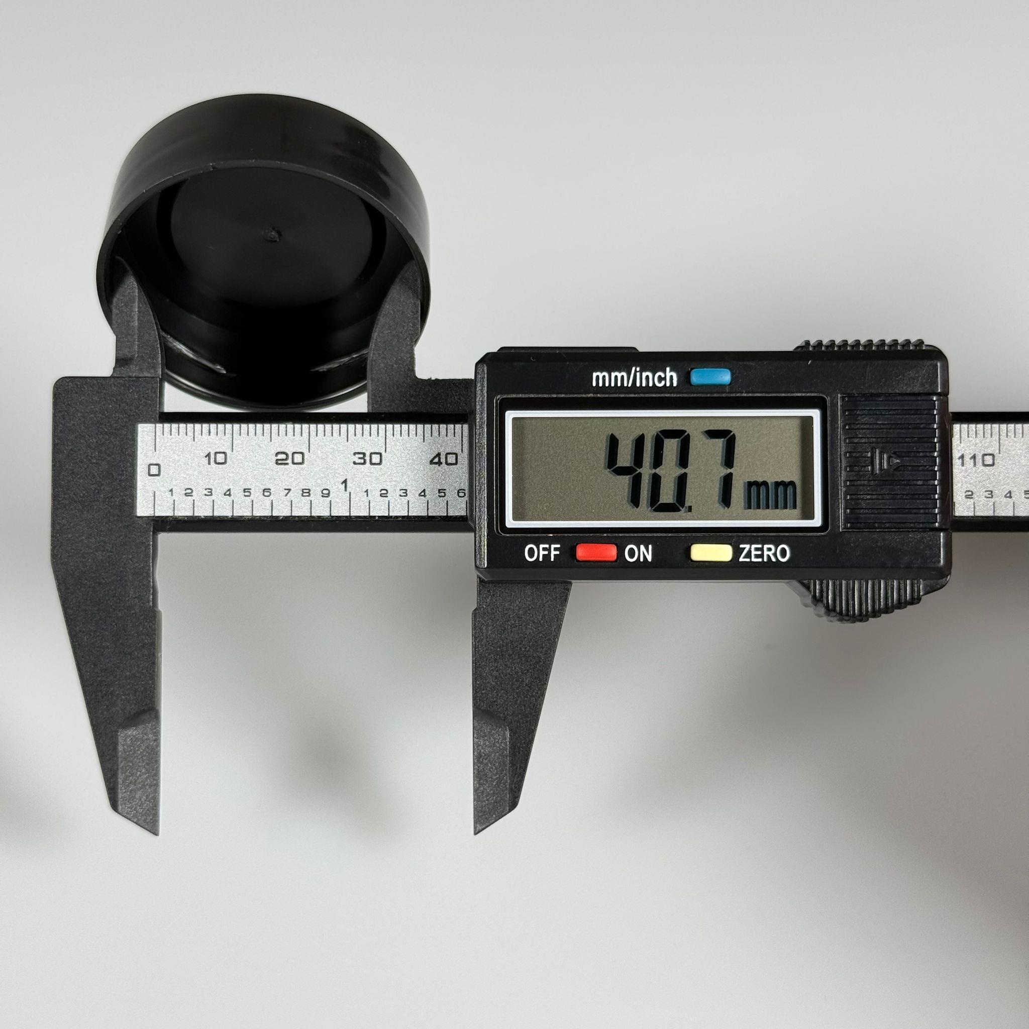 43 MM TWİST - OFF PLASTİK DERİN ÜSTÜ KUMLAMA KAPAK SİYAH