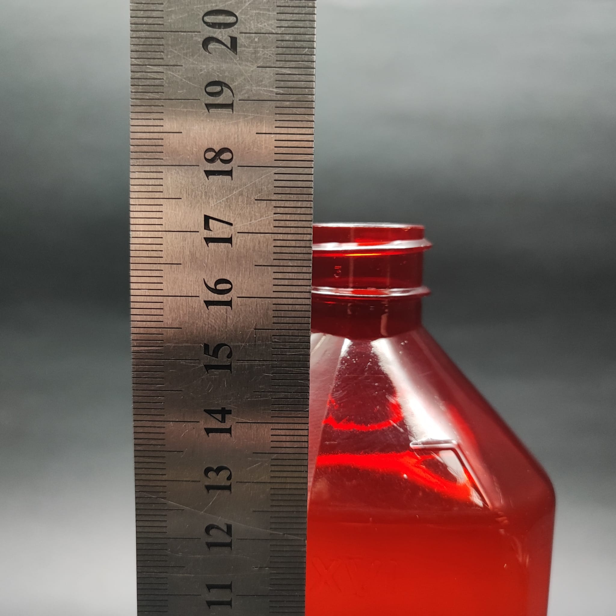 400 CC ÖLÇEKLİ PET ŞİŞE - 28 AĞIZ - 400 ML VE OZ ÖLÇÜLÜ KIRMIZI PET ŞİŞE