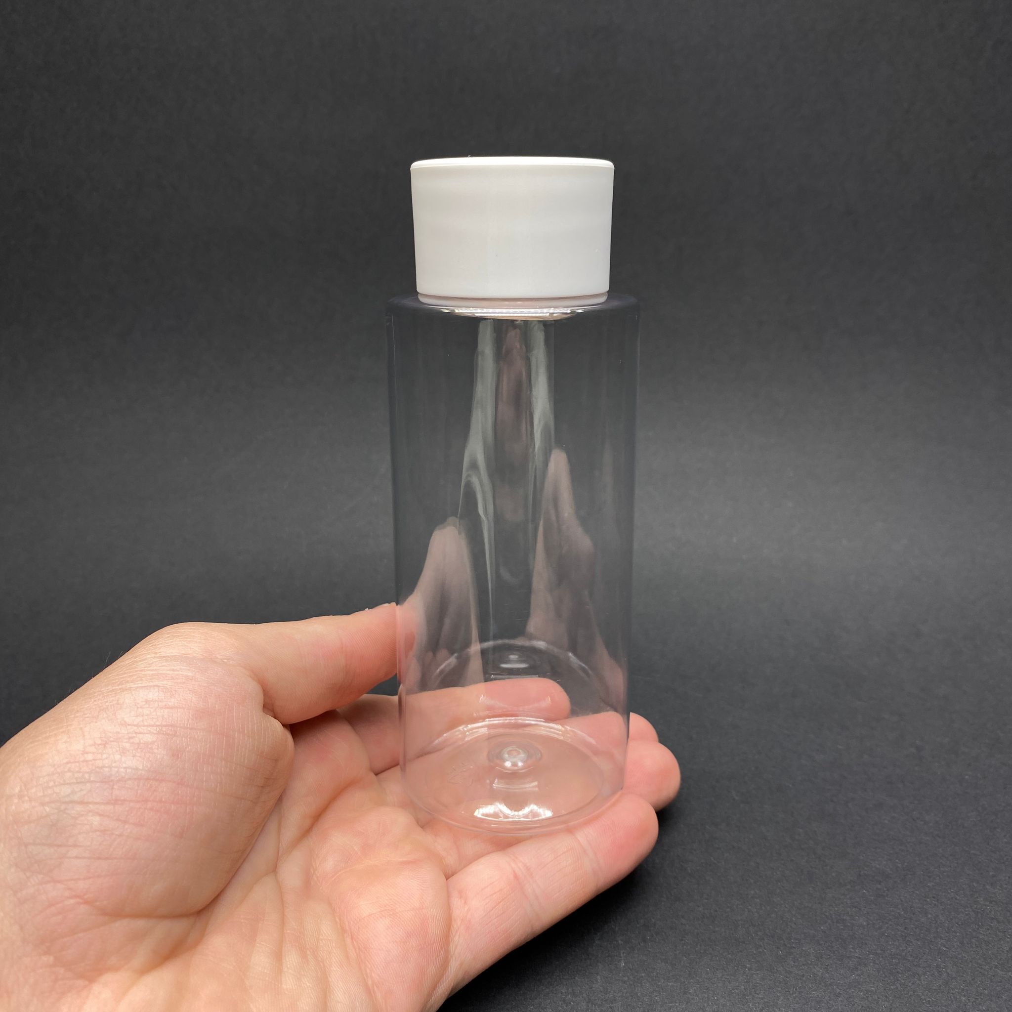 200 CC SİLİNDİR KESKİN KÜT MODEL SERT (25 GR) PET ŞİŞE - BEYAZ KALIN KAPAKLI KOLONYA TIPALI  - AĞIZ ÇAPI 24 MM - ŞEFFAF