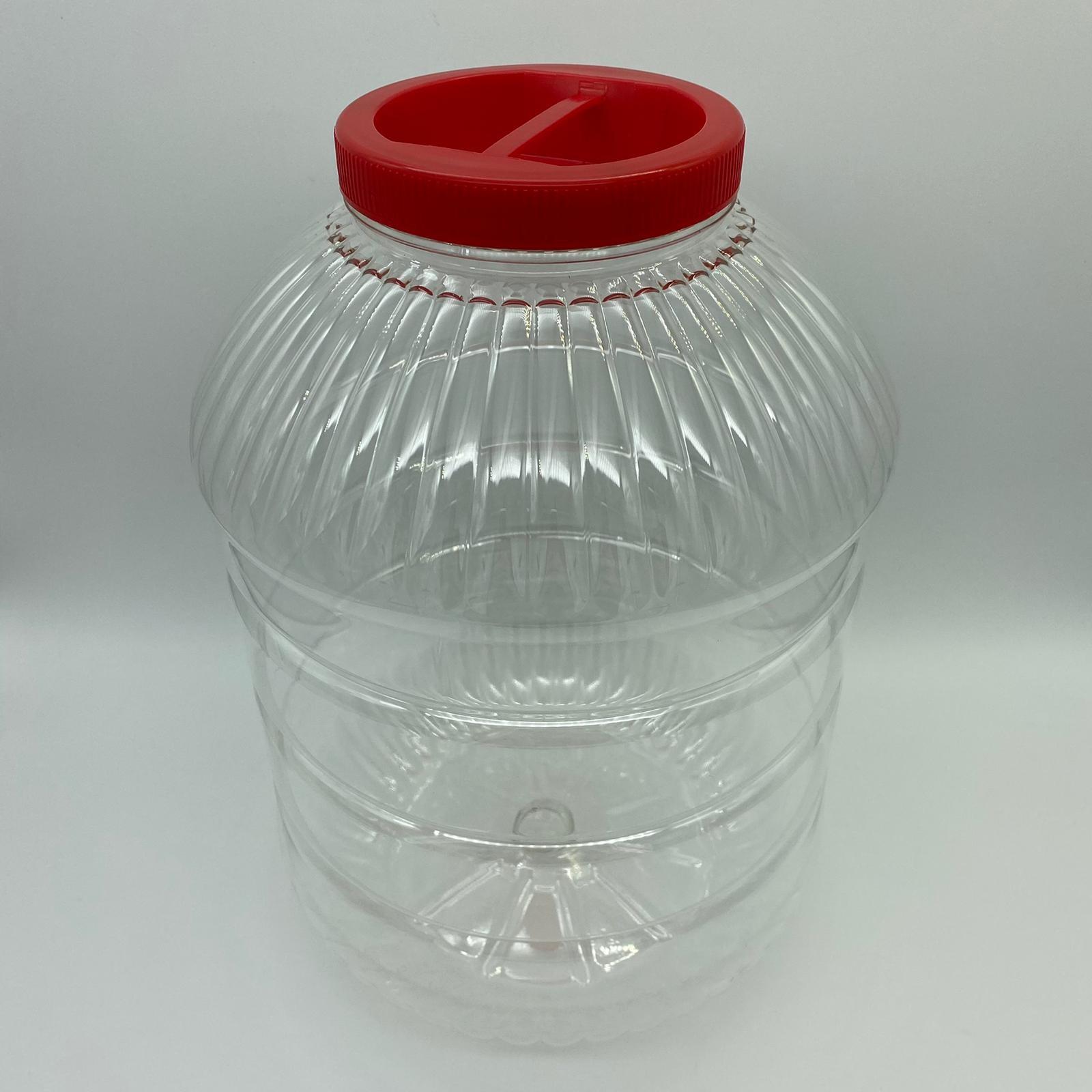 10000 CC PET KAVANOZ - KAPAKLI - PLASTİK KAVANOZ - 10 LİTRE PET KAVANOZ - TURŞU VE ZEYTİN KURUMUNDA KULLANILABİLİR