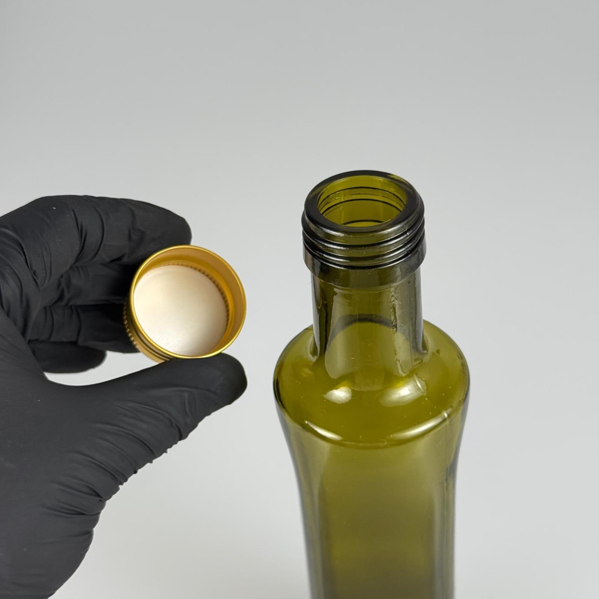 250 CC YEŞİL GEOLİVE CAM ŞİŞE - GOLD ALÜMİNYUM KAPAKLI - 250 ML OVAL ŞİŞE - GEOLİVE ŞİŞE 250 ML - zeytinyağı için renkli cam şişeleri