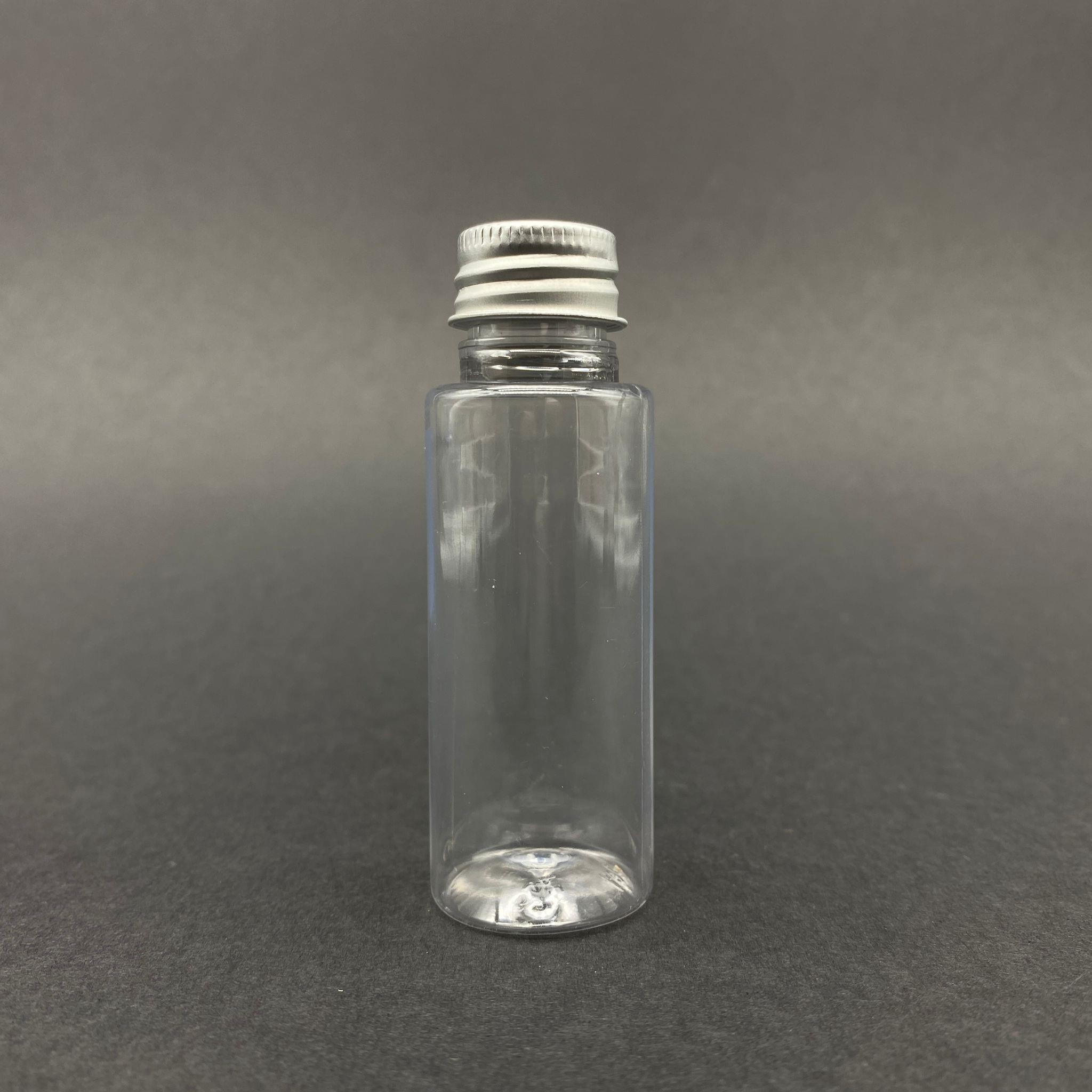 30 CC PLASTİK ŞİŞE - GÜMÜŞ ALÜMİNYUM KAPAKLI - 30 ML KAPAKLI PET ŞİŞE