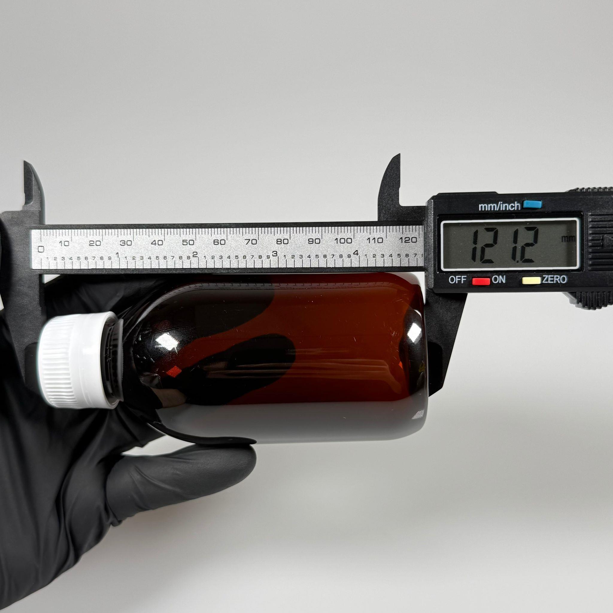 200 CC AMBER PET ECZA ŞİŞESİ - BEYAZ KİLİTLİ CONTALI KAPAKLI  - 200 ML KAHVERENGİ PLASTİK ŞURUP ŞİŞESİ (21 GR)