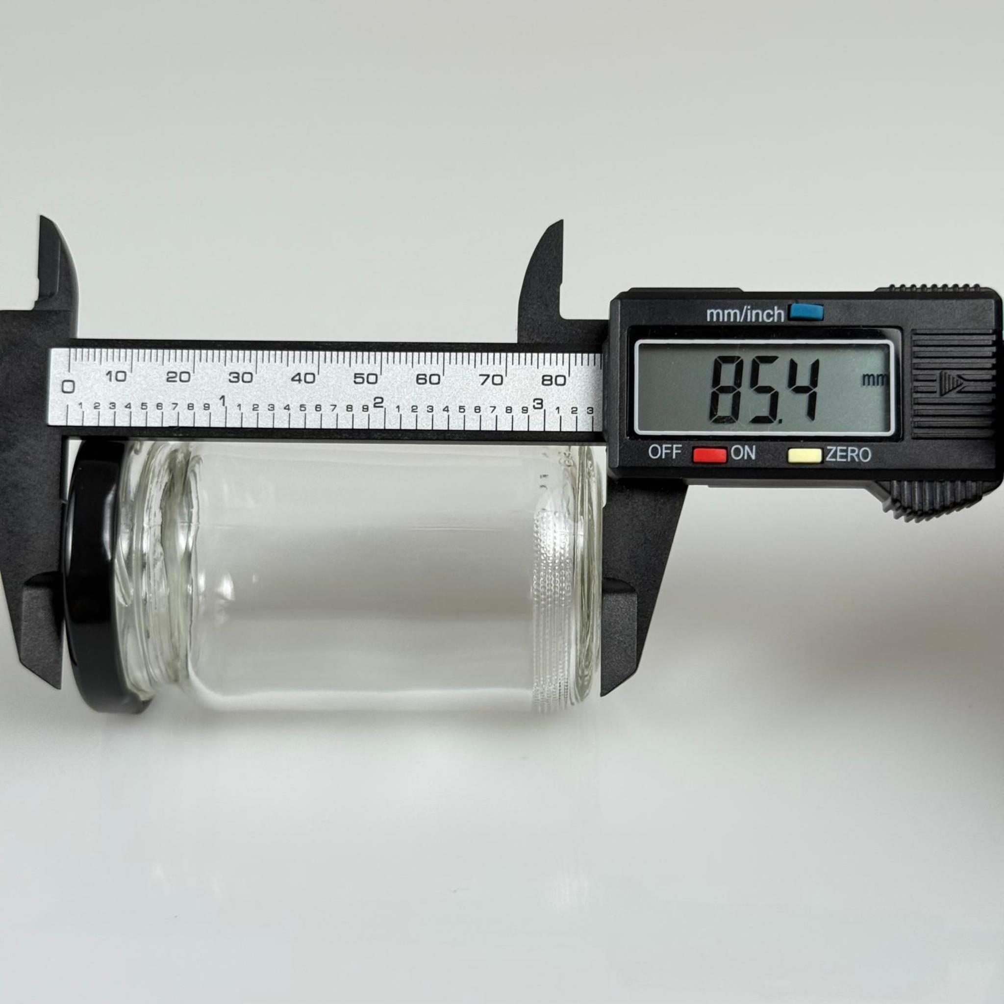 105 CC CAM KAVANOZ - SİYAH METAL KAPAKLI - 105 ML CAM KAVANOZ