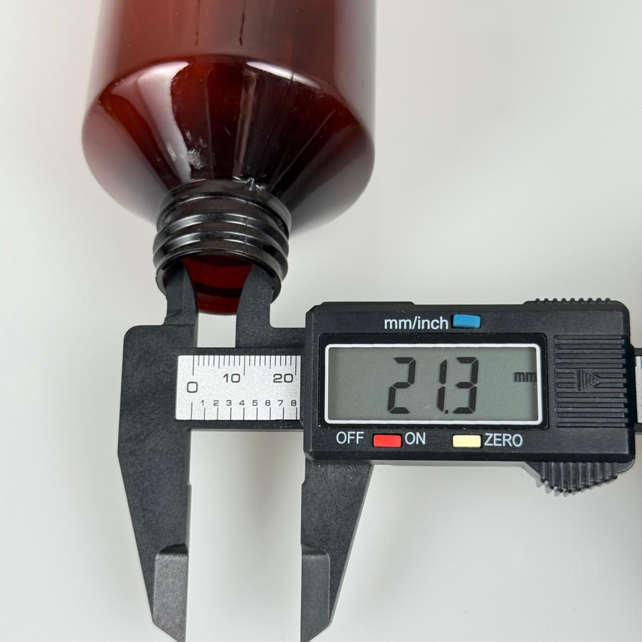 250 CC AMBER SERT PLASTİK ŞİŞE KAPAKSIZ (28 AĞIZ)