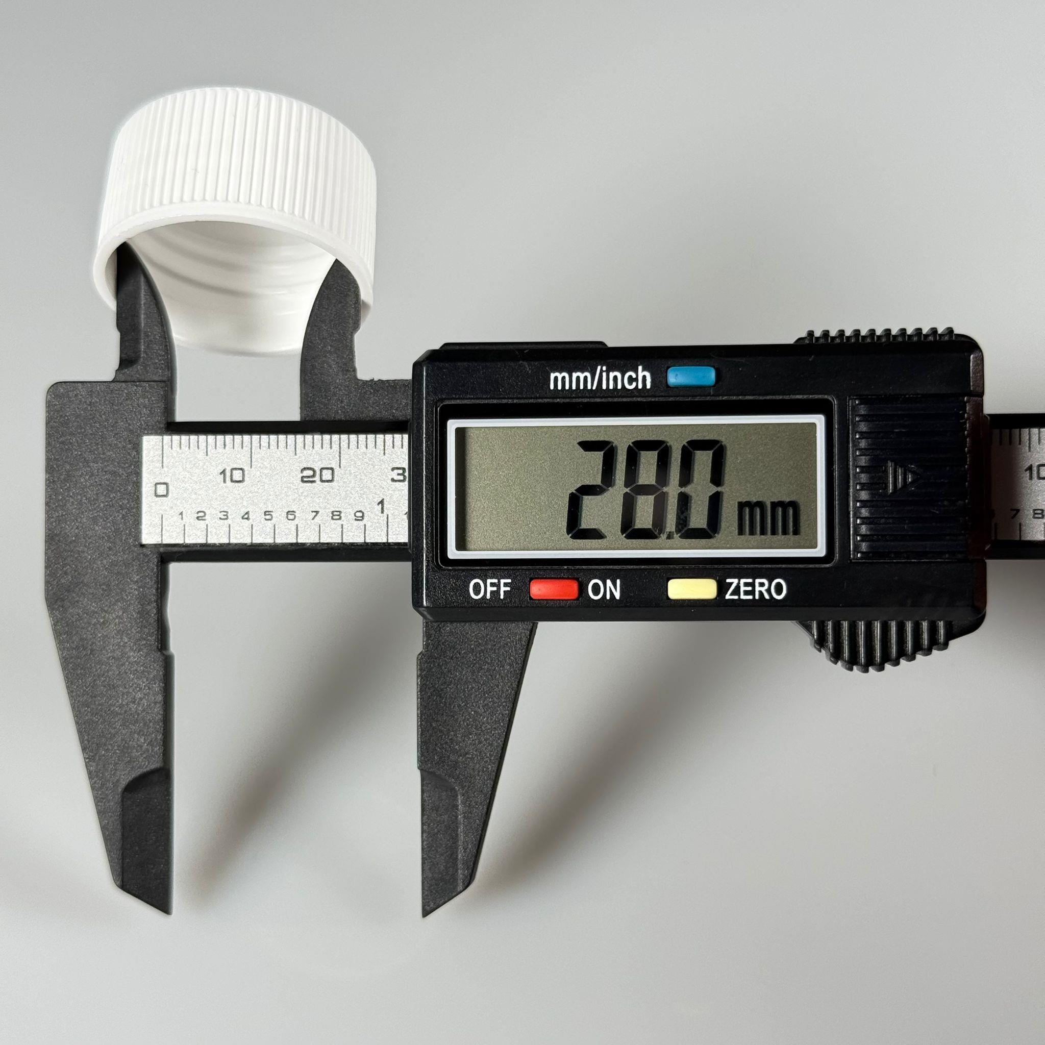 28 MM VİDALI BEYAZ KAPAK - 28 MM PLASTİK KAPAK - KÖPÜK CONTALI (HEM 28 AĞIZ CAM ŞİŞELERE HEM DE 28 AĞIZ PLASTİK ŞİŞELERE TAM UYAR)