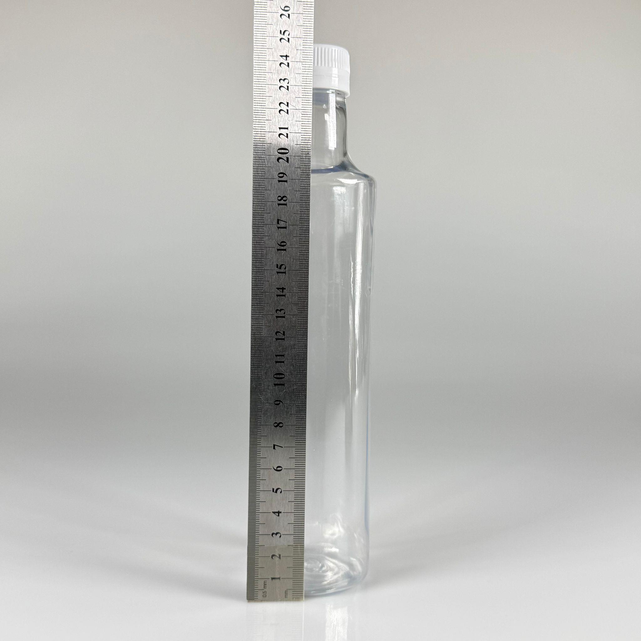 500 CC DORİKA SİLİNDİR PET ŞİŞE - CONTALI KİLİTLİ BEYAZ KAPAKLI -  (60 GR) CAM GÖRÜNÜMLÜ SERT KALIN KIRILMAZ 500 ML SİLİNDİR PLASTİK ŞİŞE