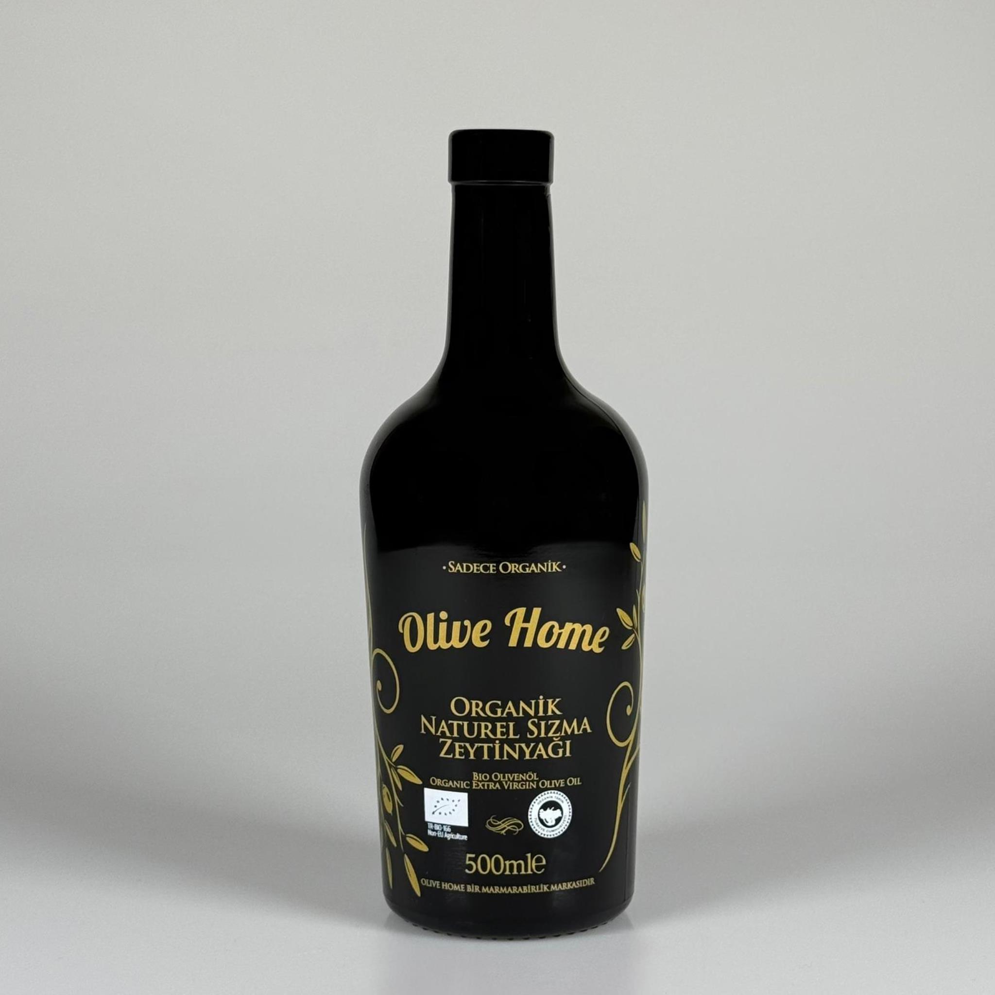 500 CC SİYAH OLİVE YAZI CAM ZEYTİNYAĞ ŞİŞESİ - GEÇME AĞIZ - 500 ML YAĞDANLIK BASKILI CAM ŞİŞE