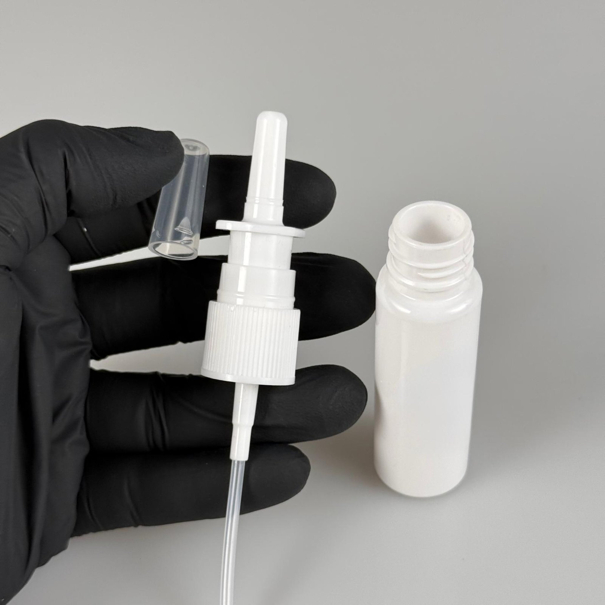 20 CC BEYAZ PET ŞİŞE- NAZAL BURUN SPREYLİ 20 ML PLASTİK ŞİŞE