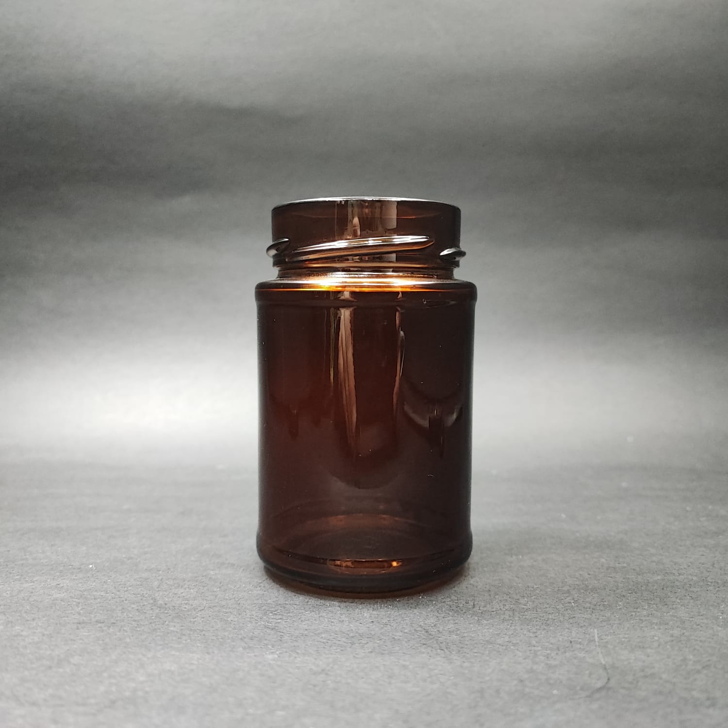 220 CC AMBER CAM KAVANOZ  - KAPAKSIZ (58 AĞIZ) - 220 ML KAHVERENGİ KAVANOZ - MUM KAVANOZLARI