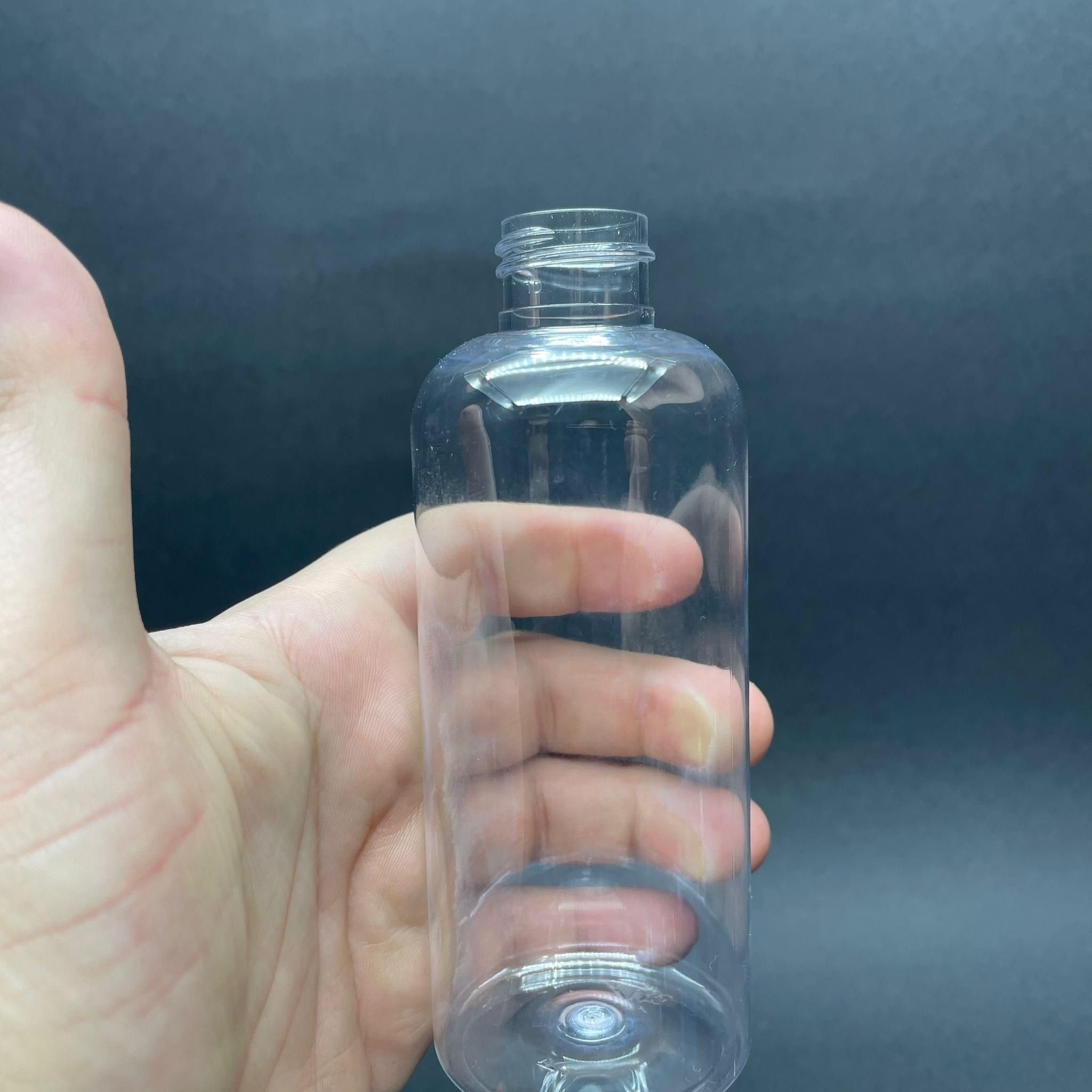 200 CC SİLİNDİR MODEL ŞEFFAF PET ŞİŞE KAPAKSIZ (24 AĞIZ) - 200 ML KOZMETİK ŞİŞE