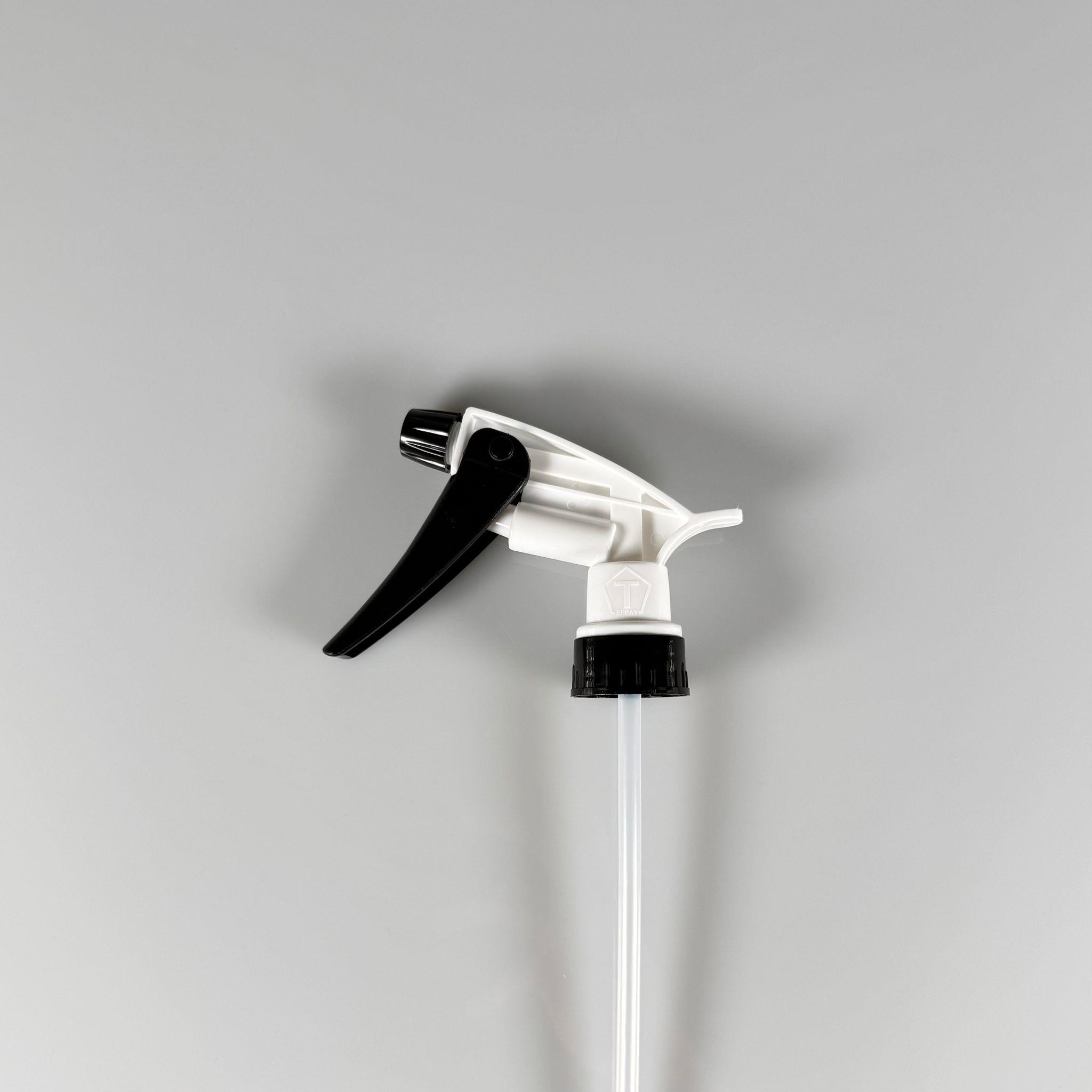 28 MM SPREY BÜYÜK DOZAJLI SPREY - SİYAH BEYAZ - 28 MM KİMYASALA DAYANIKLI TRİGER SPREY, OTO TEMİZLİK VB İÇİN FISFIS