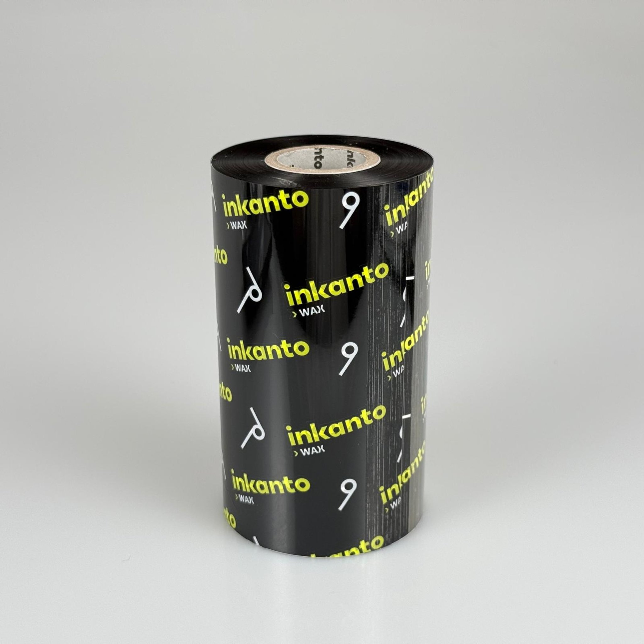 RİBON WAX 110 MM X 300 MT 1 TOP (300 MT) - Inkanto Wax Ribon 110 mm x 300 Metre - Siyah Barkod Yazıcı Ribonu
