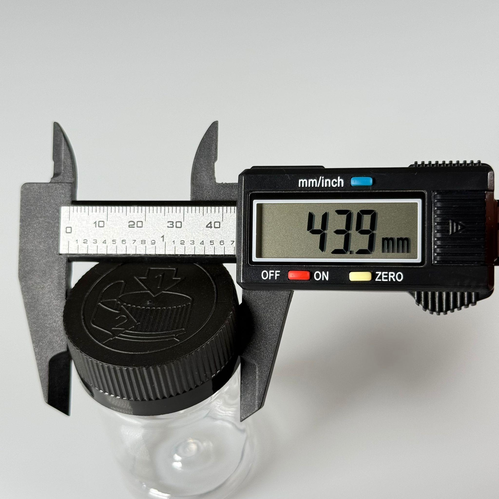 50 CC PET ŞİŞE GENİŞ AĞIZLI  - SİYAH ÇOCUK KİLİT KAPAKLI - 50 ML PLASTİK NUMUNE KAVANOZU, MİNİ TABLET KAVANOZU