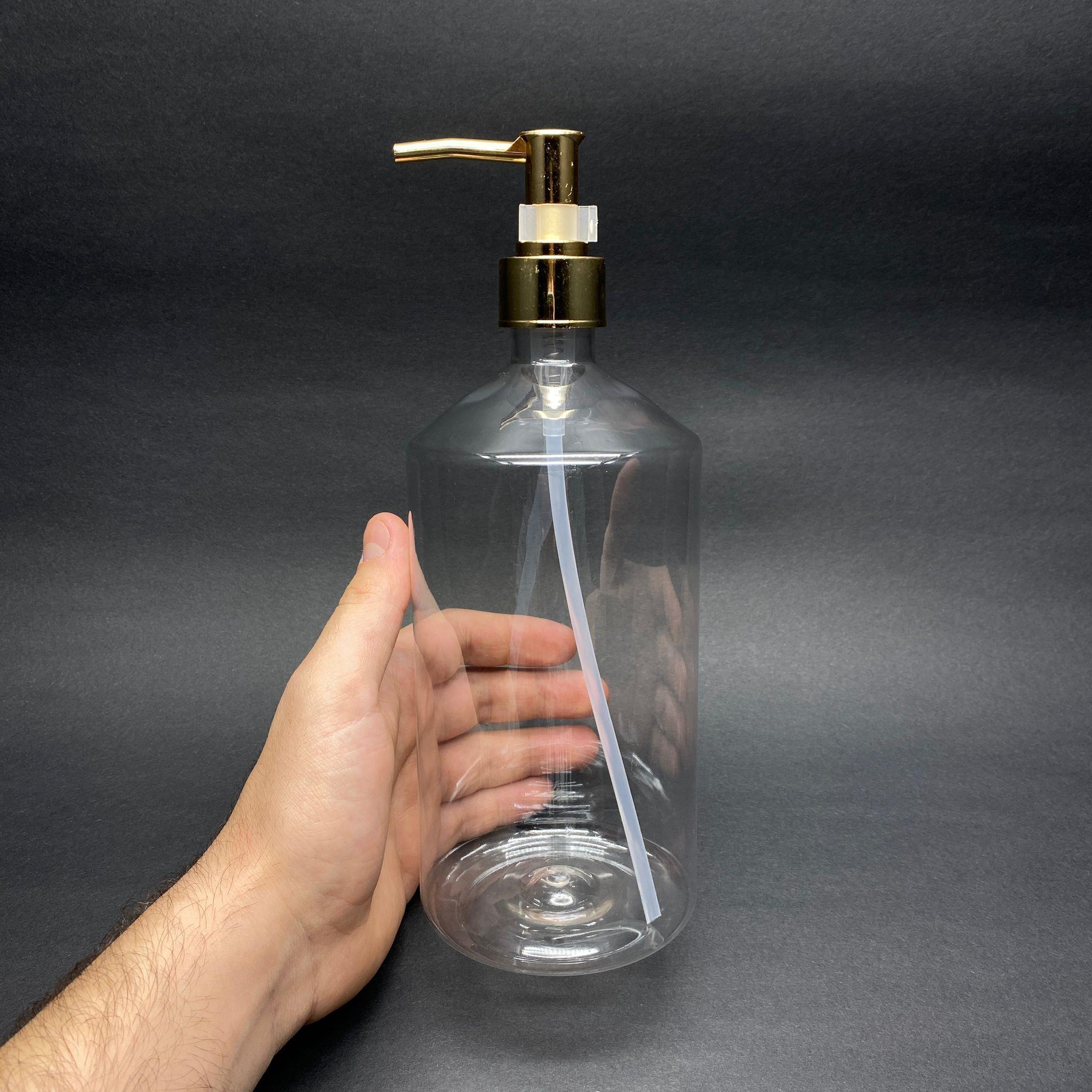 GOLD POMPALI SIVI SABUN ŞİŞESİ - 950 ML POMPALI PLASTİK ŞİŞE
