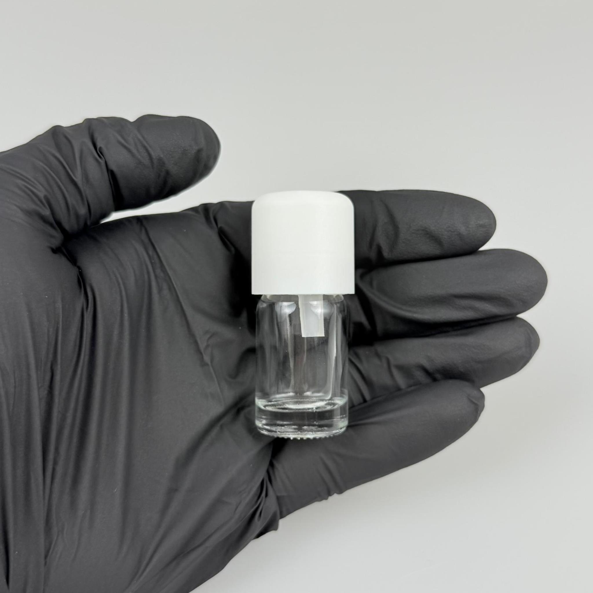 5 CC ŞEFFAF CAM ŞİŞE + İÇTEN DAMLALIKLI ÇOCUK KİLİTLİ BEYAZ KAPAK - SAYDAM 5 ML KİLİT KAPAKLI DAMLATMALI ŞİŞE