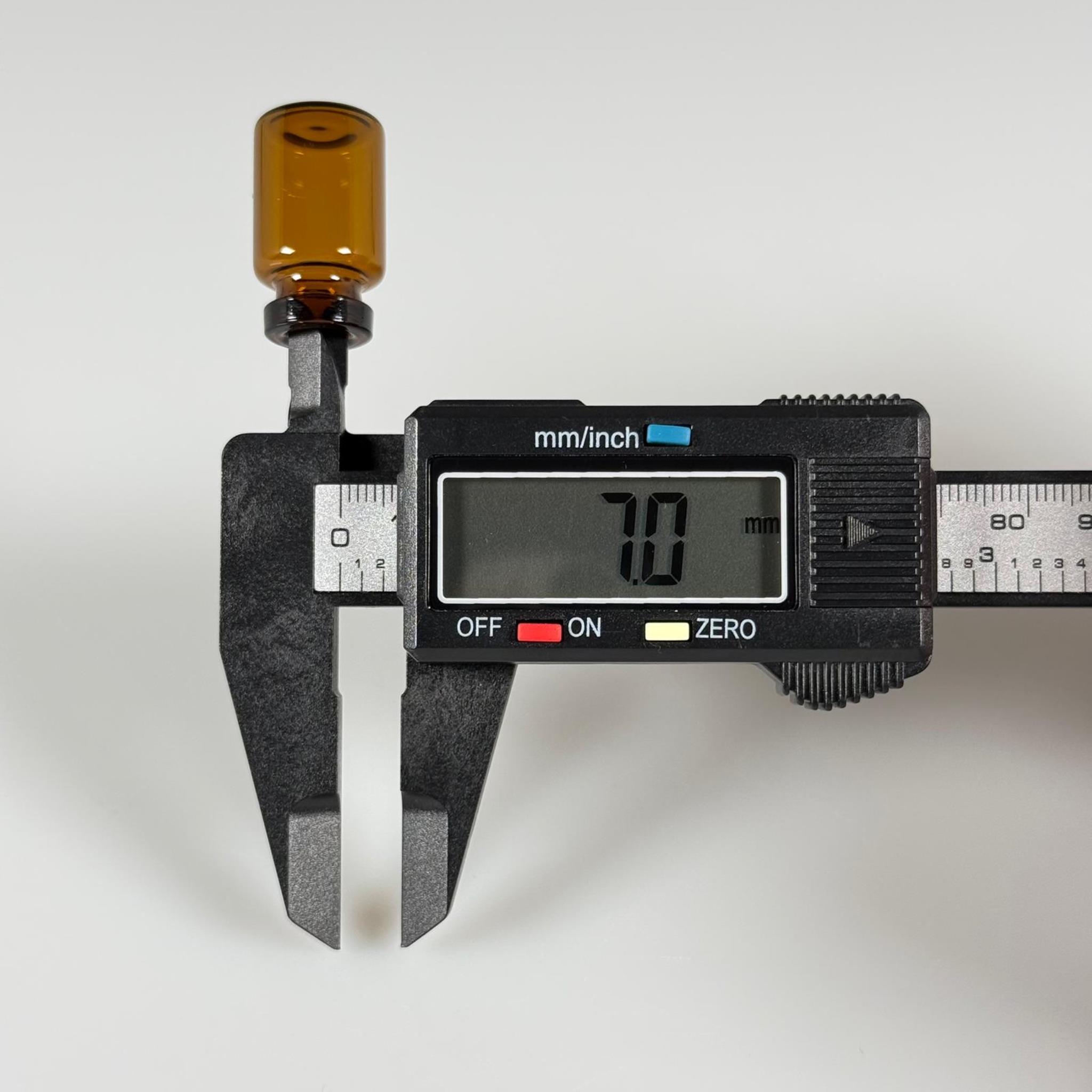 BOROSİLİKAT AMBER CAM ŞİŞE - 2 CC - 16x27 MM - ÇEKME CAM BORU FLAKON İNCE PENİSİLİN ŞİŞESİ - AĞIZ ÇAPI 13 MM