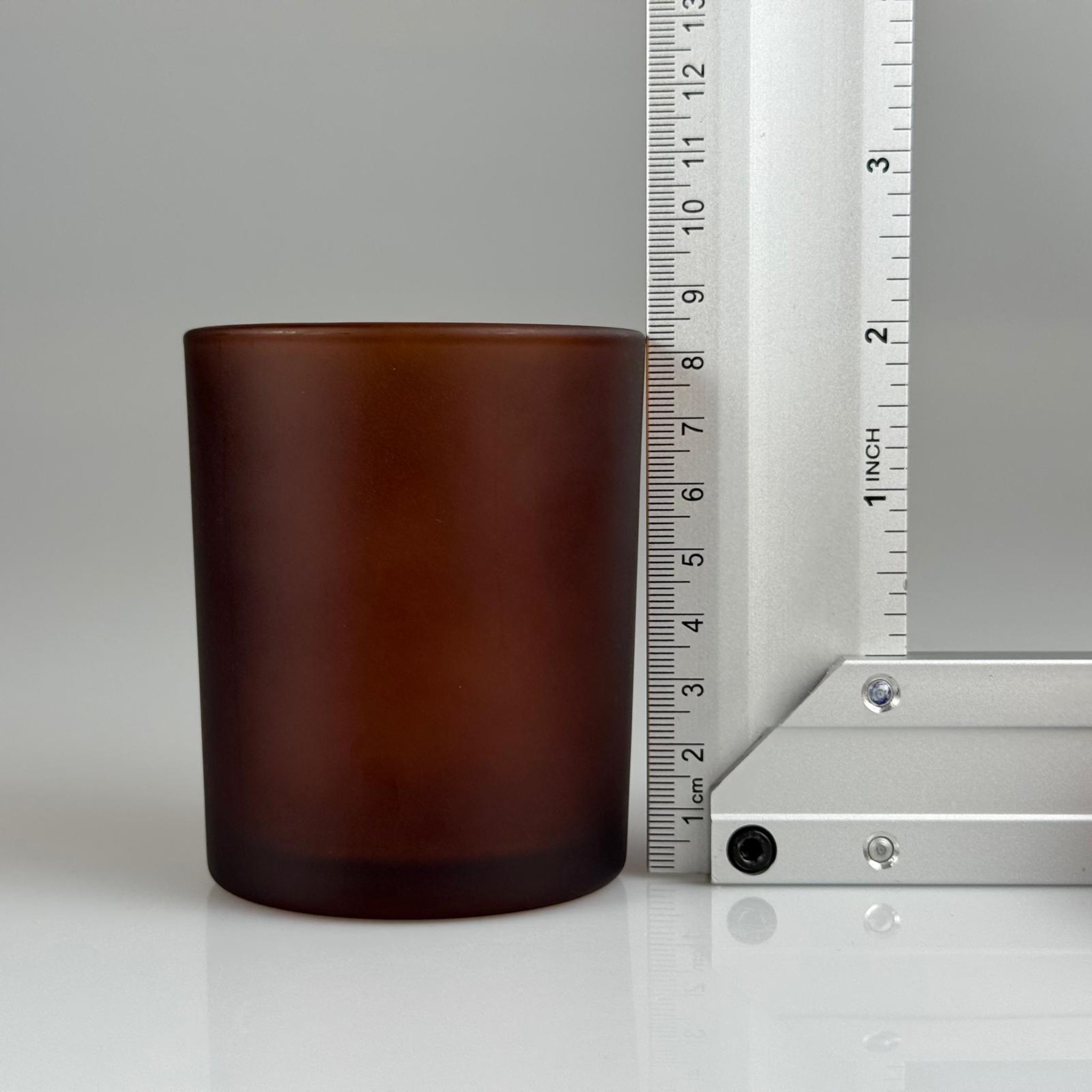 MUM BARDAK - MUM İÇİN CAM BARDAK - TOPTAN CAM MUMLUK - BOŞ MUM KASESİ - 180 CC AMBER BARDAK 65 MM AĞIZ ÇAPI