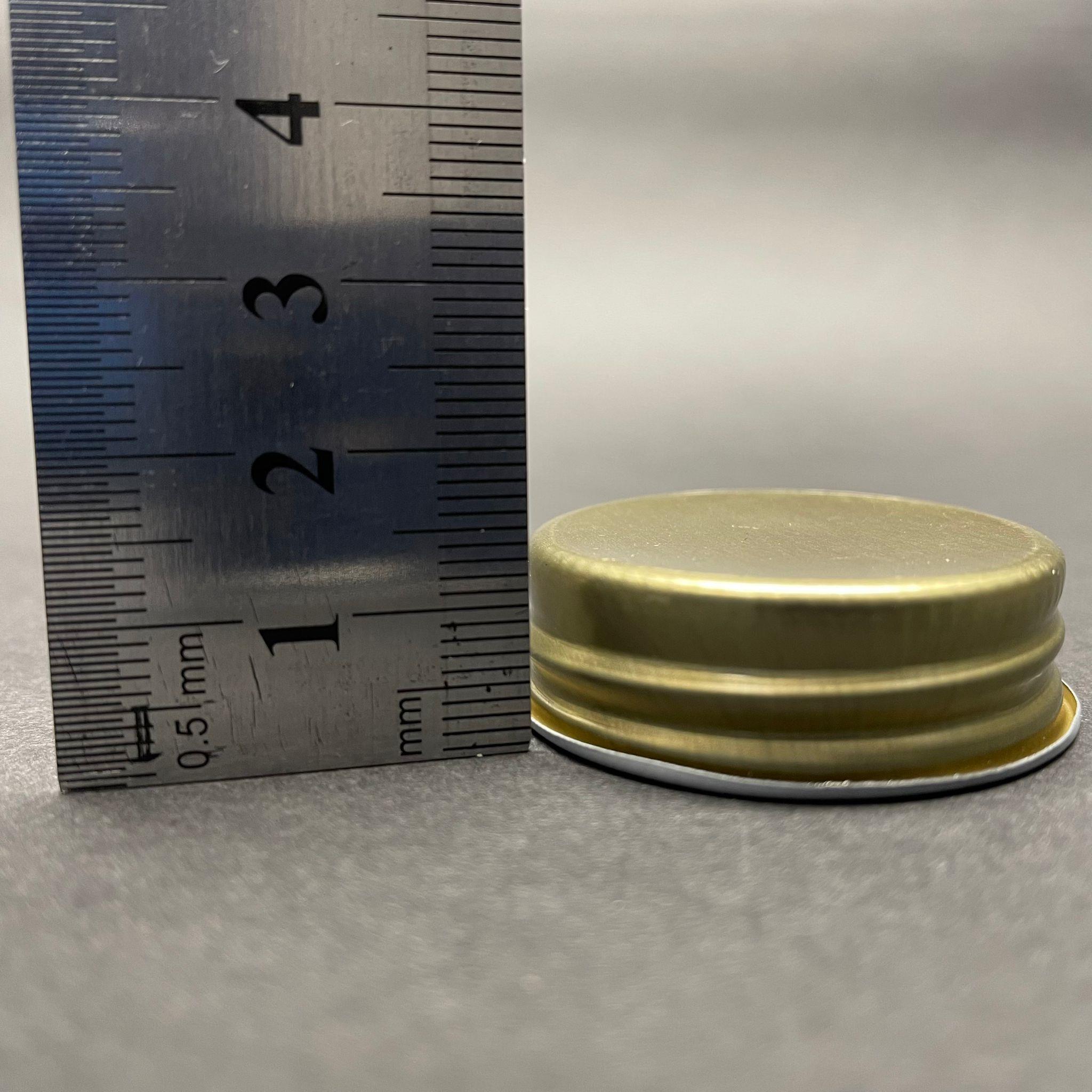 37 MM VİDALI GOLD METAL KAPAK - KÖPÜK CONTALI 36 GPI 400 AĞIZ KAVANOZLARA VE ŞİŞELERE UYAR