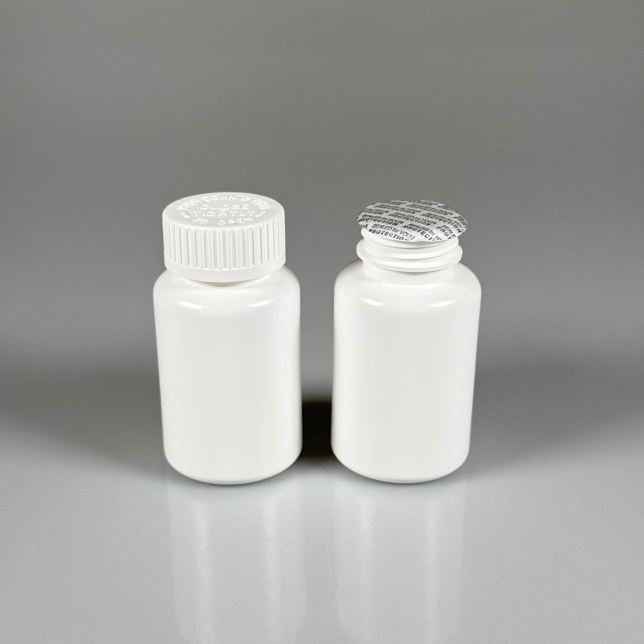100 CC TABLET ŞİŞESİ -  ÇOCUK KİLİT KAPAKLI + KENDİNDEN YAPIŞKANLI KÖPÜK CONTALI - 100 ML KAPSÜL KUTUSU - İLAÇ ŞİŞESİ - MEDİKAL AMBALAJ