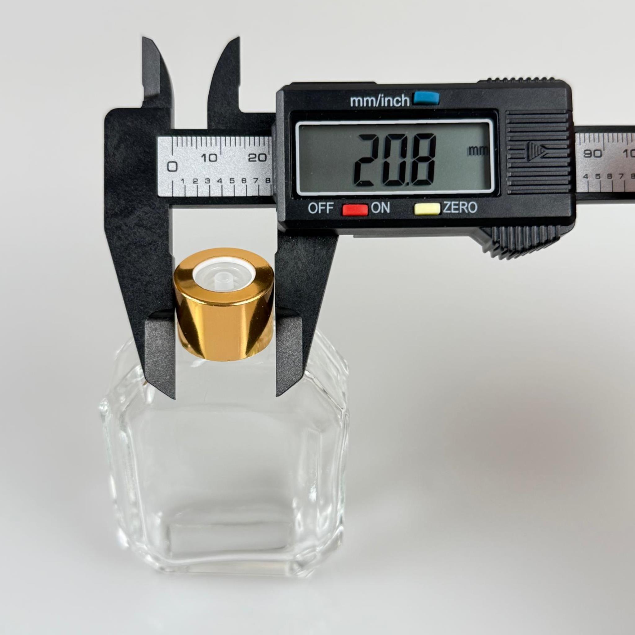 KAZABLANKA MODEL CAM KOLONYA ŞİŞESİ + METAL GOLD KAPAK + TIPA - 50 ML - HEDİYELİK KOLONYA ŞİŞELERİ