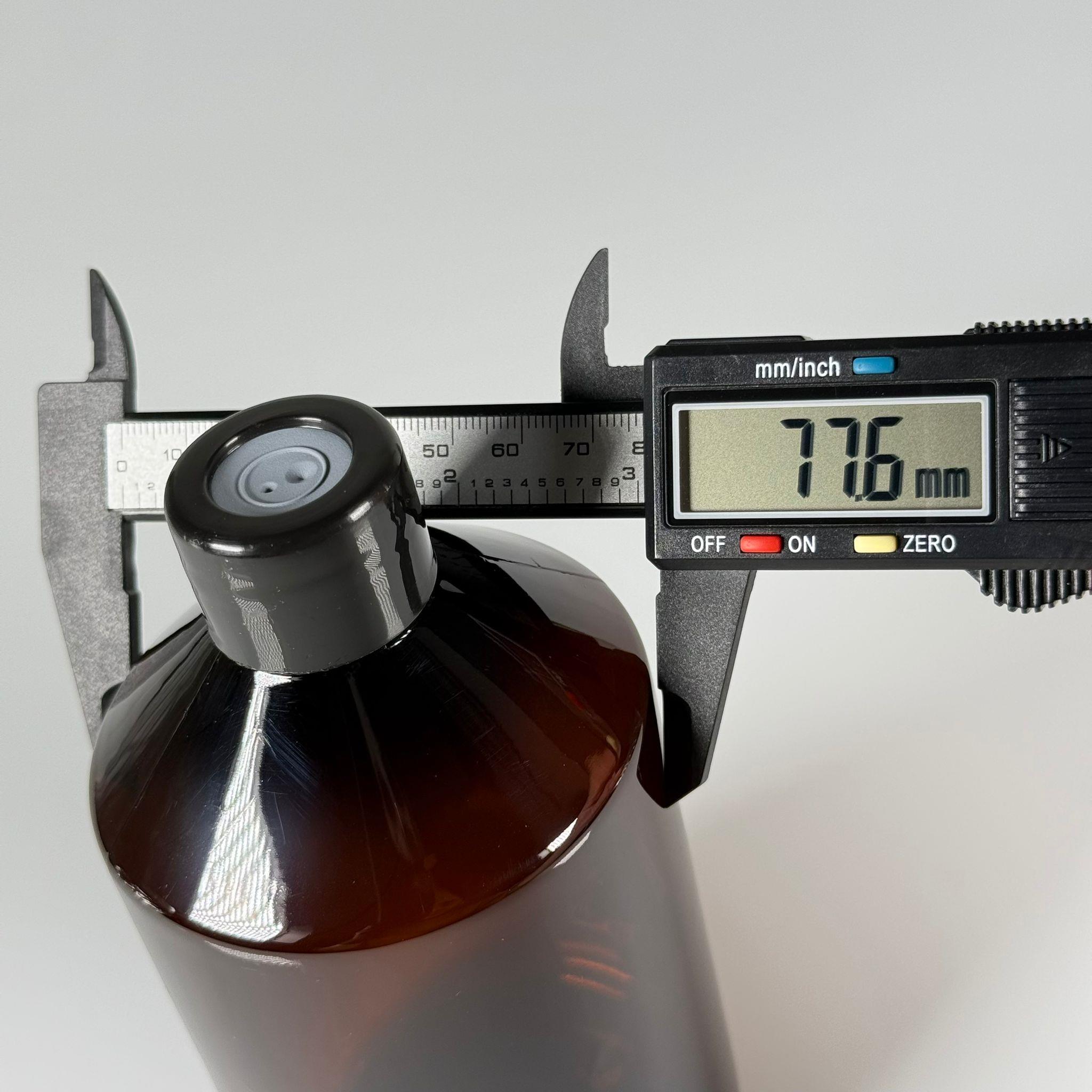 FLAKON ENJEKTÖR SERUM ŞİŞESİ - 500 ML ECZA PLASTİK PET ŞİŞE + VİDALI DELİKLİ KAPAK (ELLE ÇEVİREREK KAPANIR) + KAUÇUK BUTİL TIPA TAKIM