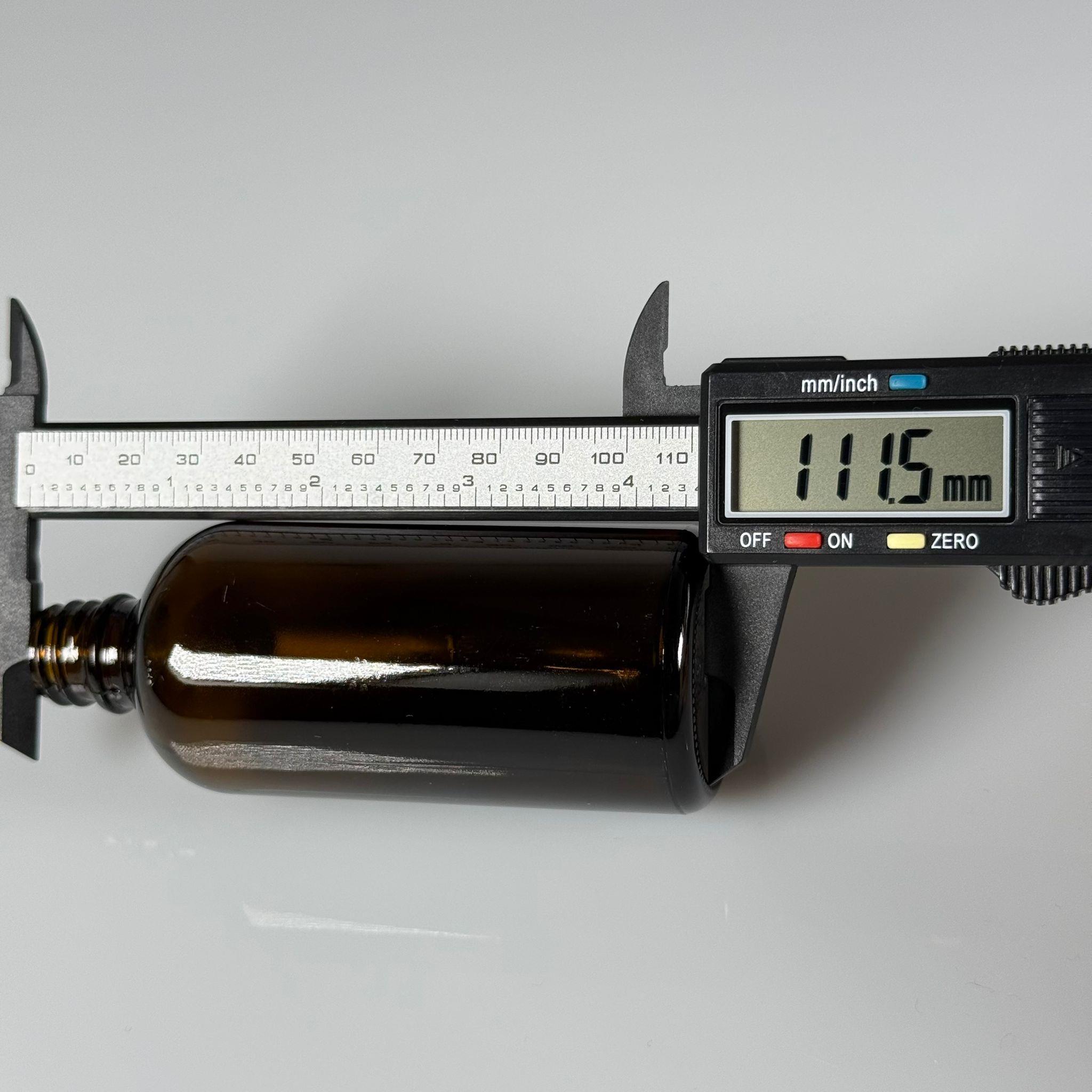 100 CC AMBER CAM ŞİŞE KAPAKSIZ (18 AĞIZ) - 100 ML CAM KAHVERENGİ DROPPER ŞİŞE