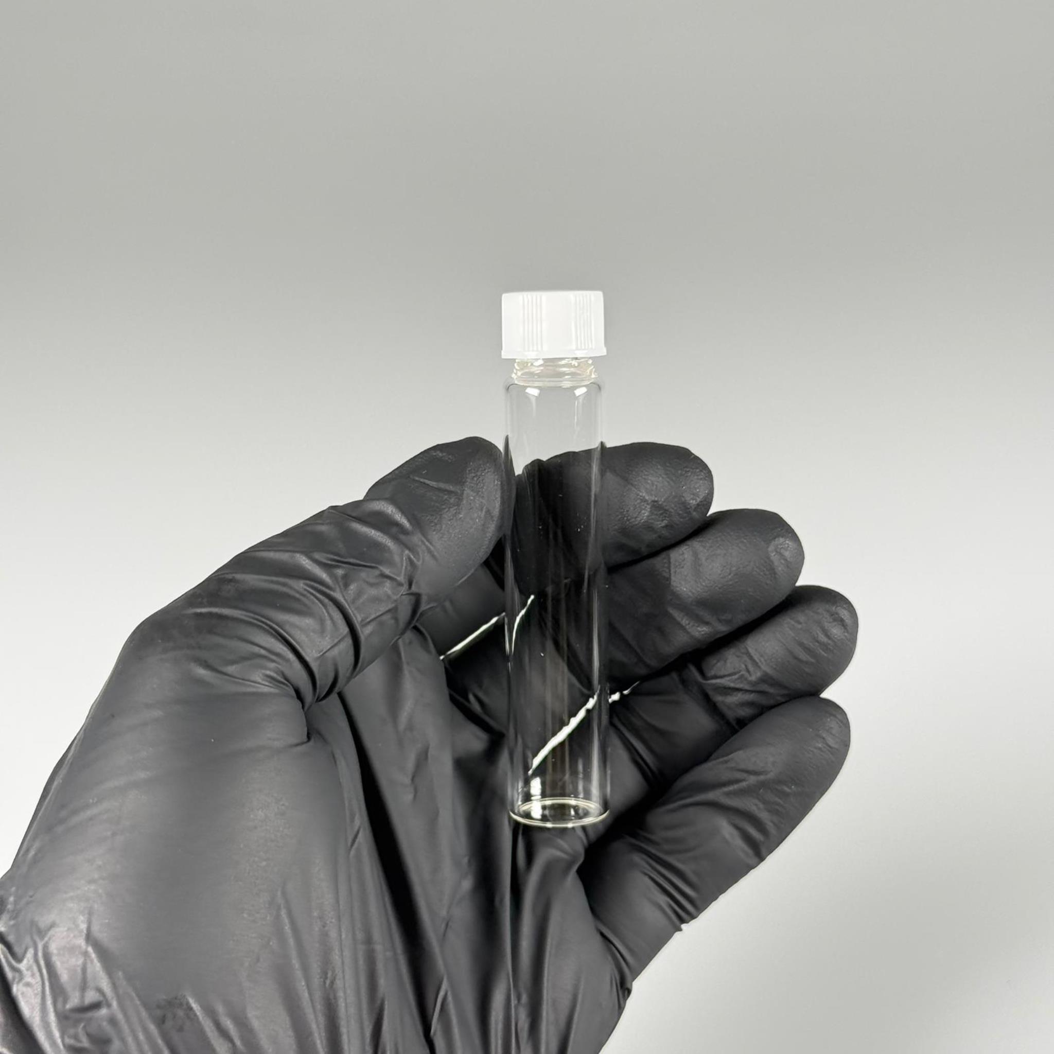 10 CC ŞEFFAF CAM ŞİŞE - BEYAZ KAPAKLI - 10 ML KAPAKLI CAM ŞİŞE