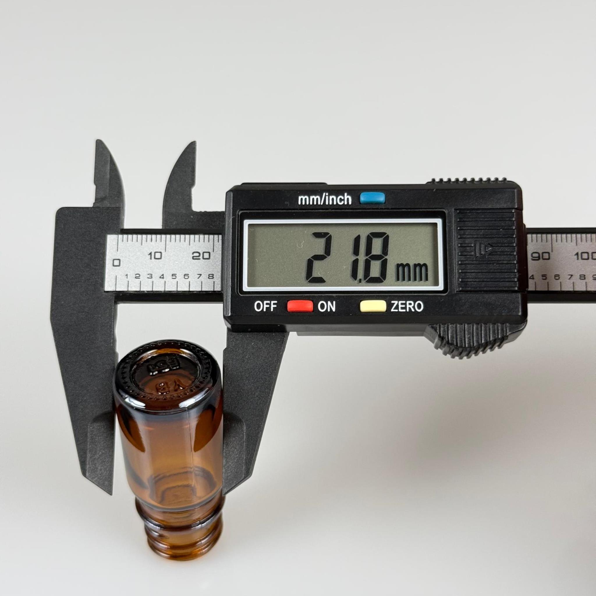 5 CC AMBER CAM ŞİŞE KAPAKSIZ (18 AĞIZ) - 5 ML CAM ŞİŞE - KAHVERENGİ