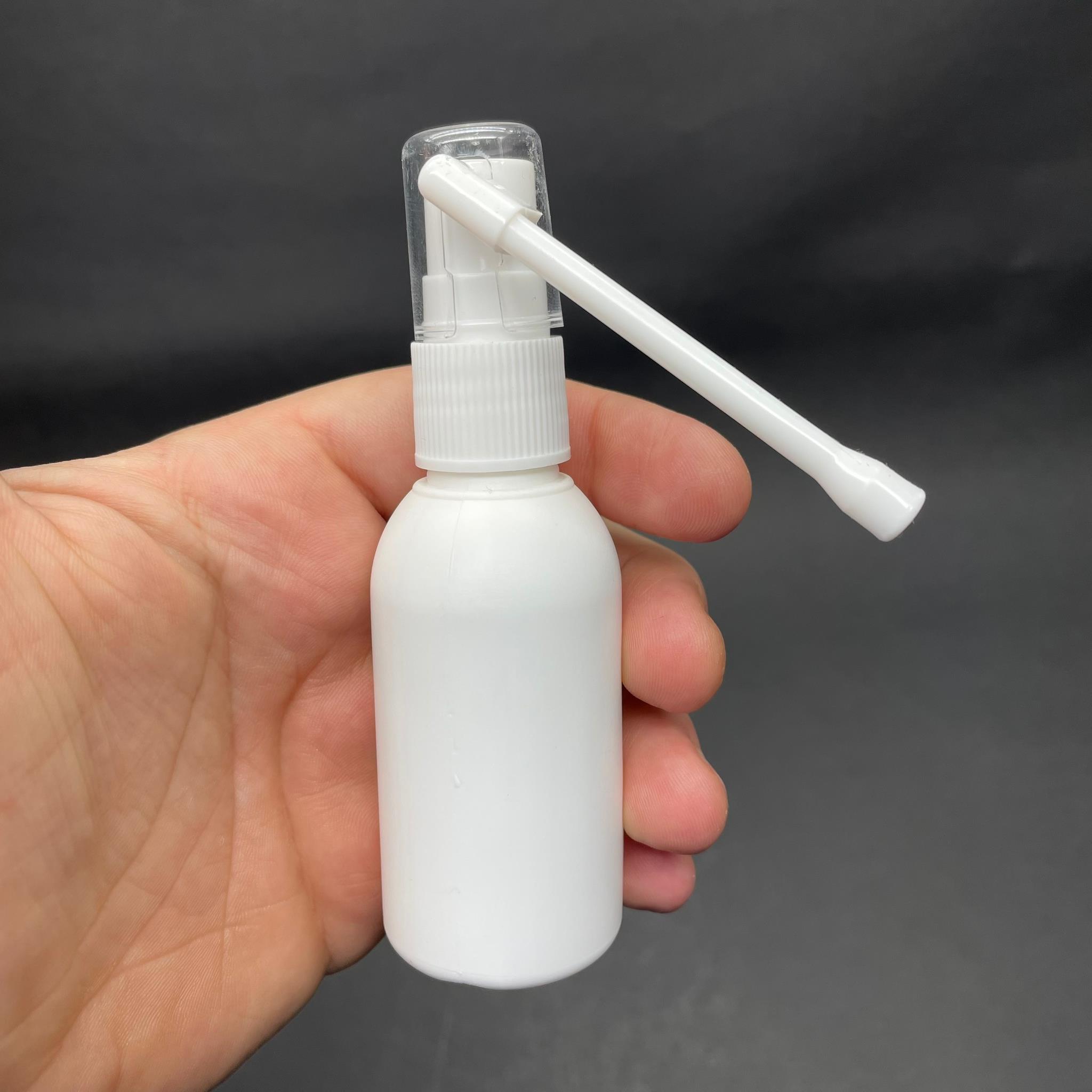 50 CC BEYAZ POLİETİLEN ŞİŞE - BEYAZ ORAL BOĞAZ SPREYLİ - 50 ML POLİETİLEN ŞİŞE