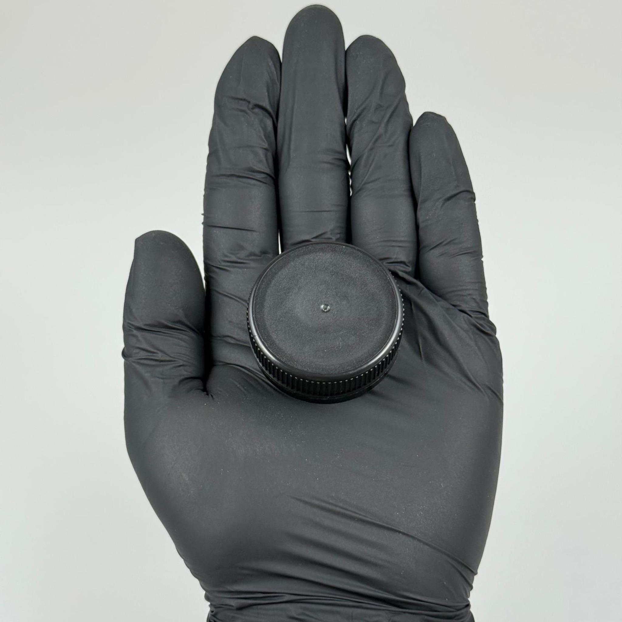38 MM VİDALI KİLİTLİ PLASTİK KAPAK SİYAH - SU PETİ KAPAĞI - KİLİTLİ