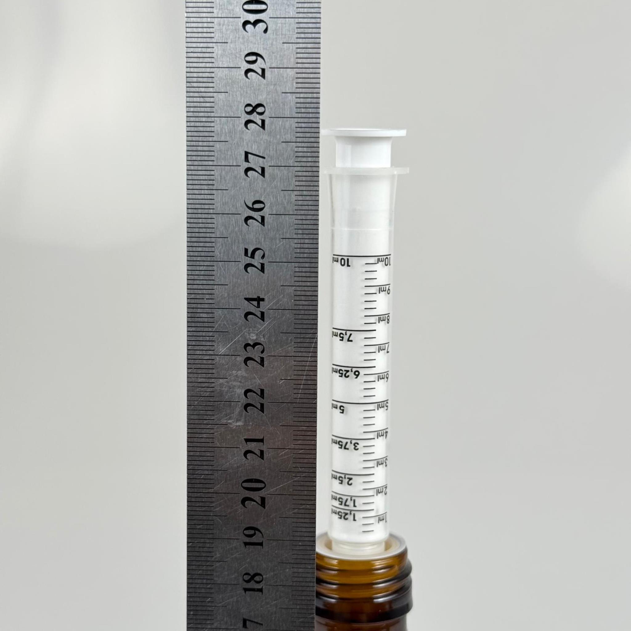 500 ML CAM ECZA ŞİŞESİ + 10 ML DOZAJ PİPETİ + DOZAJ TIPASI + CONTALI PLASTİK KAPAK TAKIM