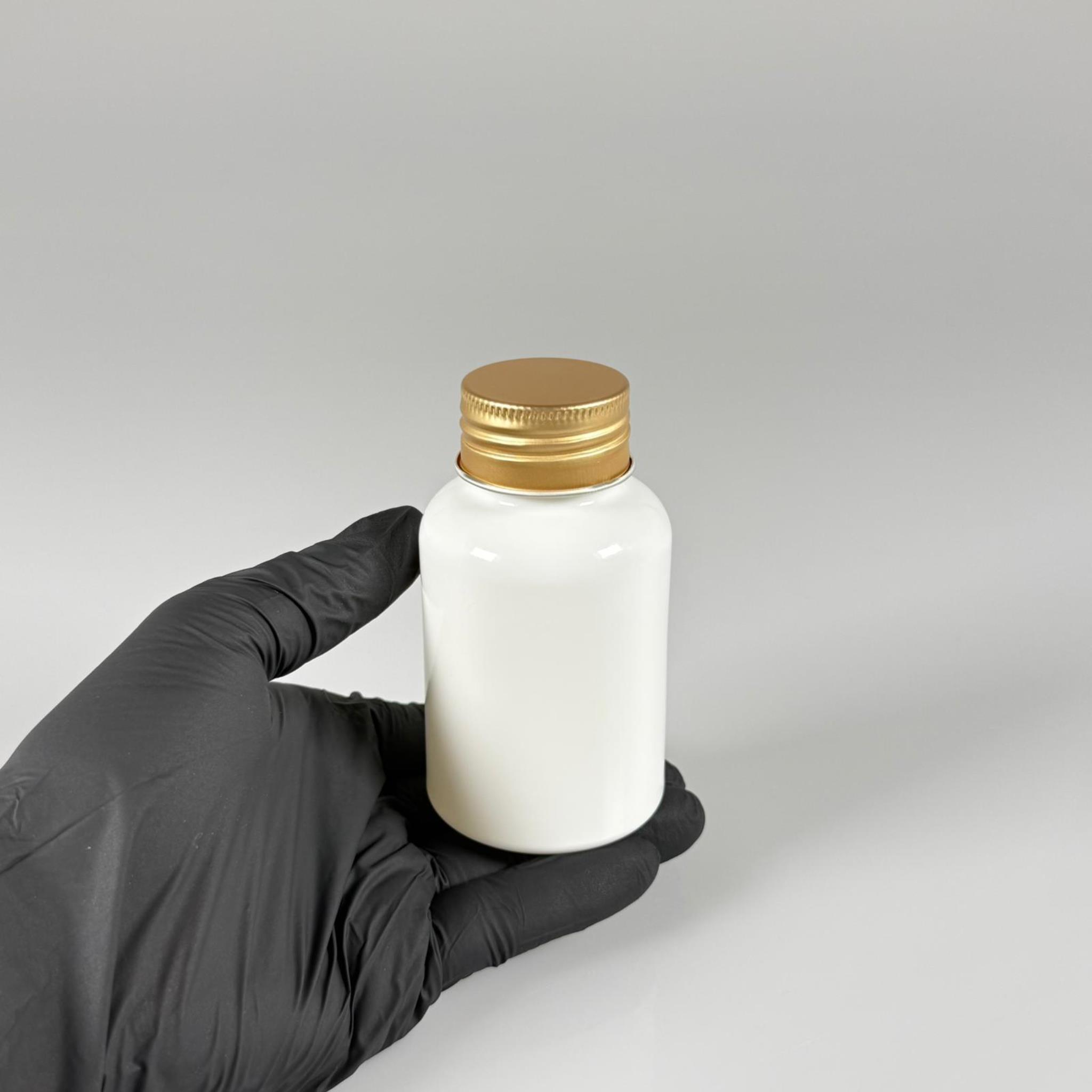 150 CC PE TABLET KUTUSU - CONTALI GOLD METAL KAPAKLI - 150 ML POLİETİLEN KAPSÜL KUTUSU - İLAÇ ŞİŞESİ - MEDİKAL AMBALAJ