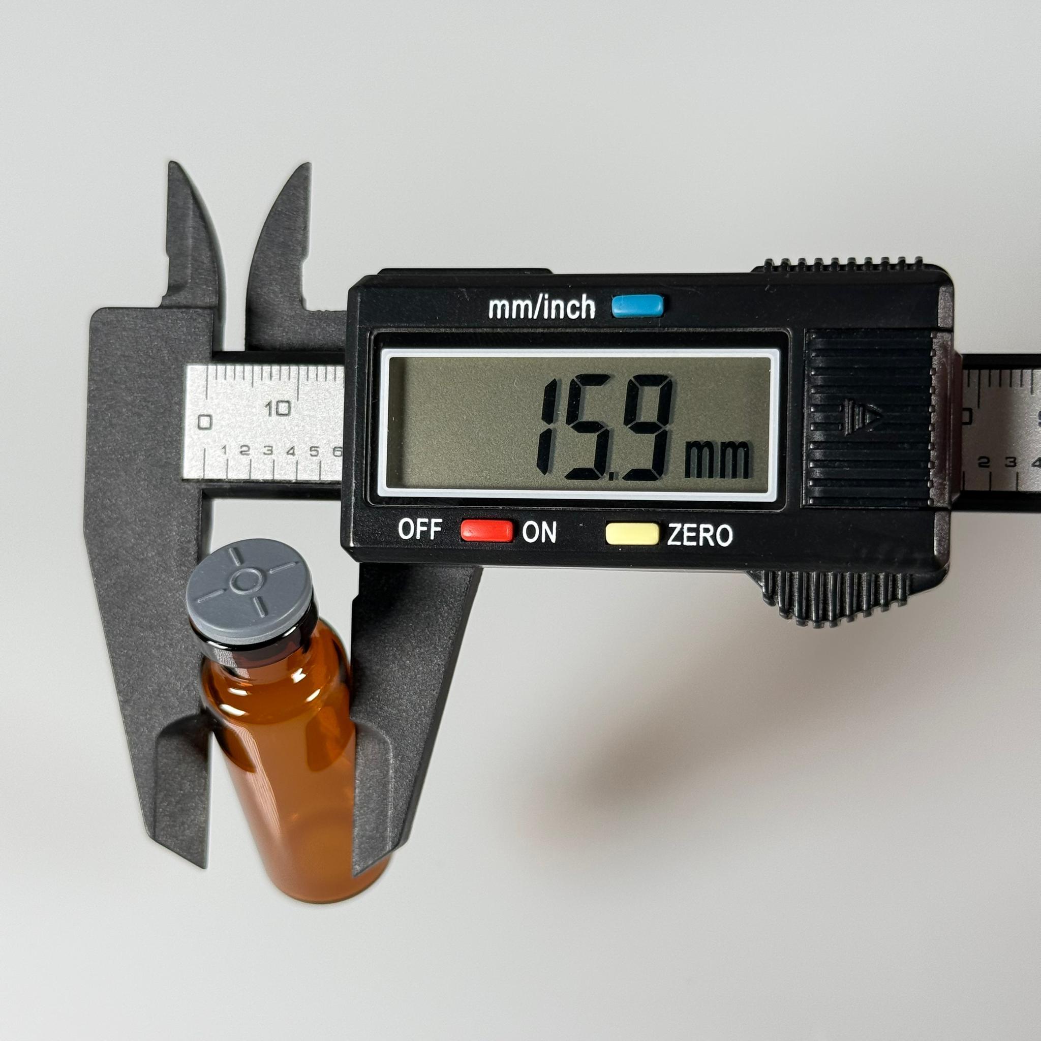 4 ML vial flakon şişe - 13 ağız 4 cc amber cam ilaç şişesi + kauçuk butil enjektör tıpası