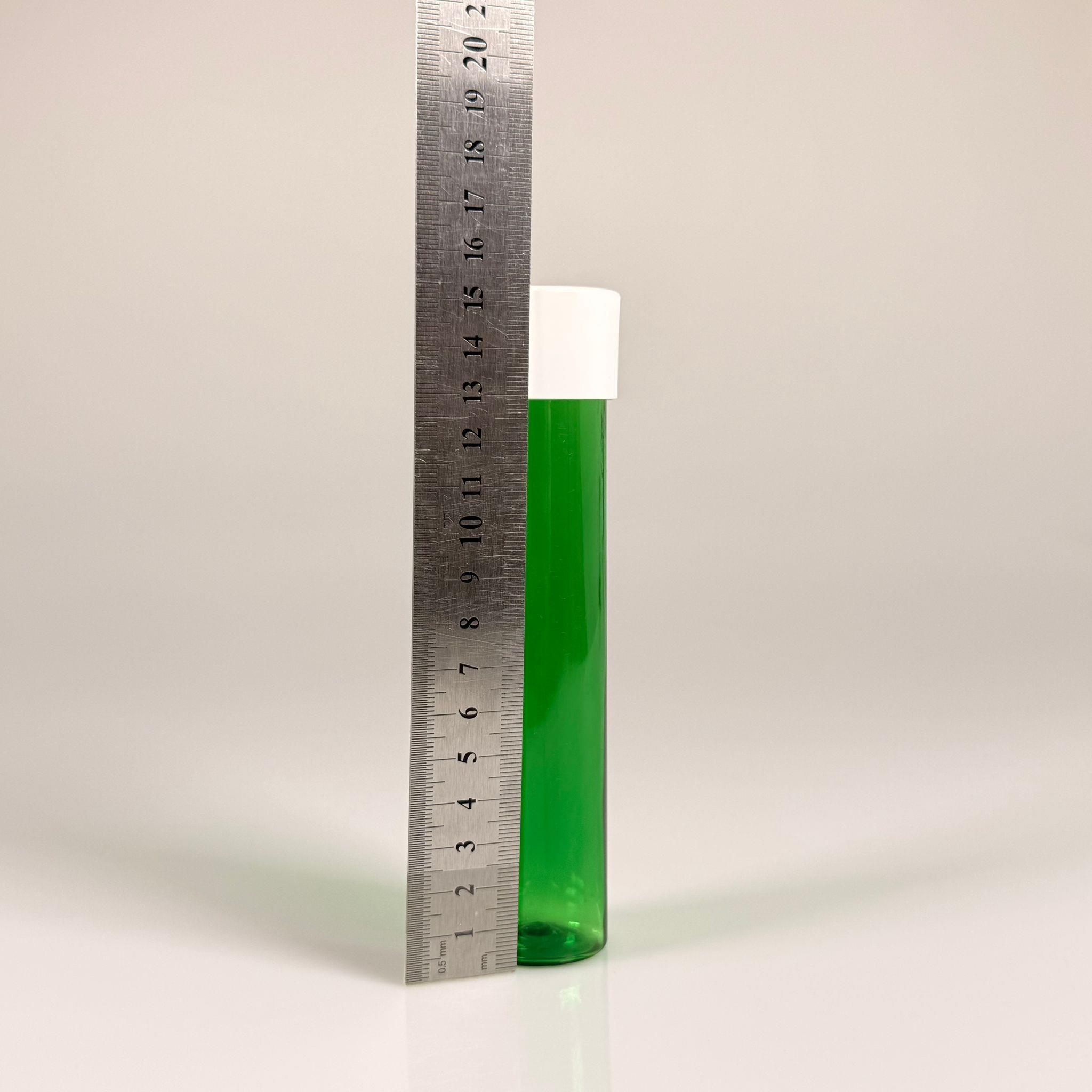 100 CC UZUN SİLİNDİR YEŞİL PET ŞİŞE (24 GR)  - BEYAZ DERİN ETEKLİ KAPAKLI KOLONYA TIPALI - 100 ML BİBERİYE SUYU, LAVANTA YAĞI, SAÇ SERUM, TONİK VB İÇİN PLASTİK KOZMETİK AMBALAJLARI