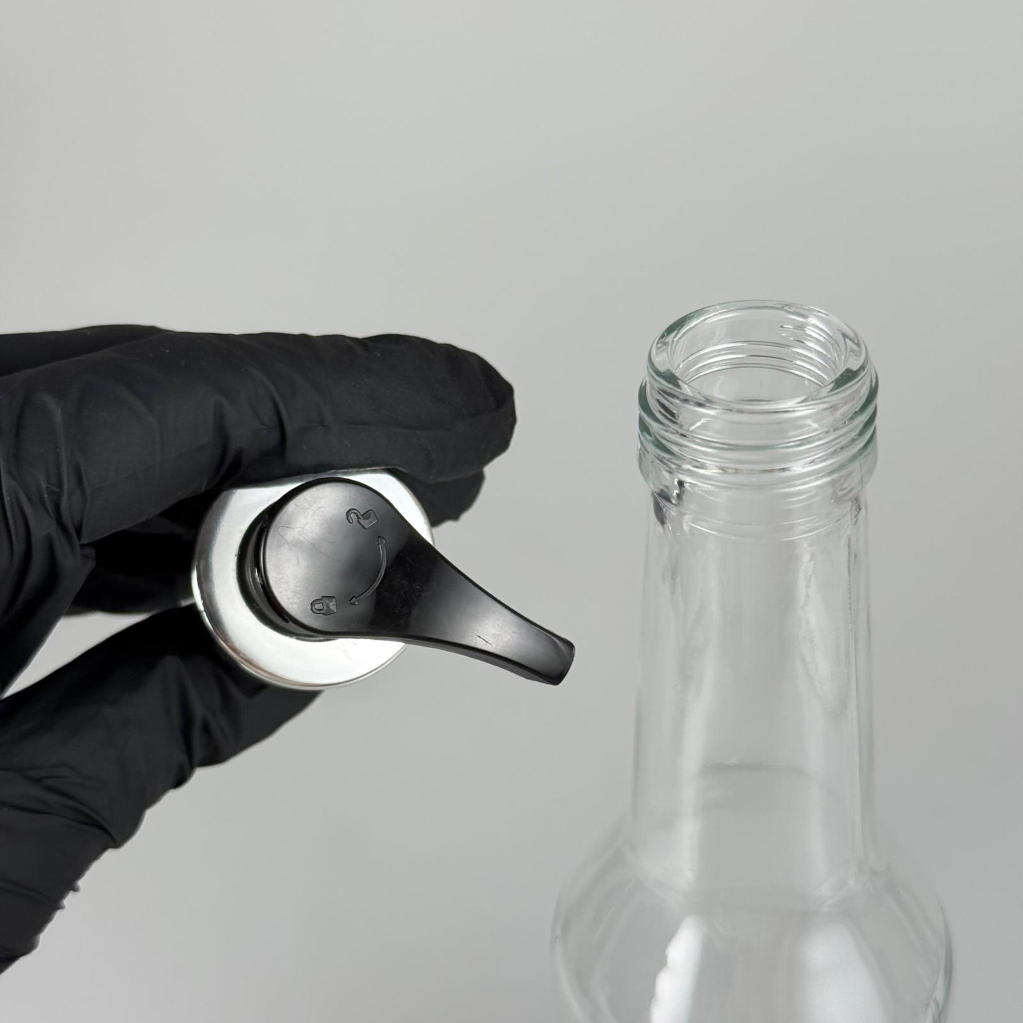 250 CC BOĞAZLI CAM ŞİŞE - GÜMÜŞ POMPALI - 250 ML POMPALI ŞİŞE