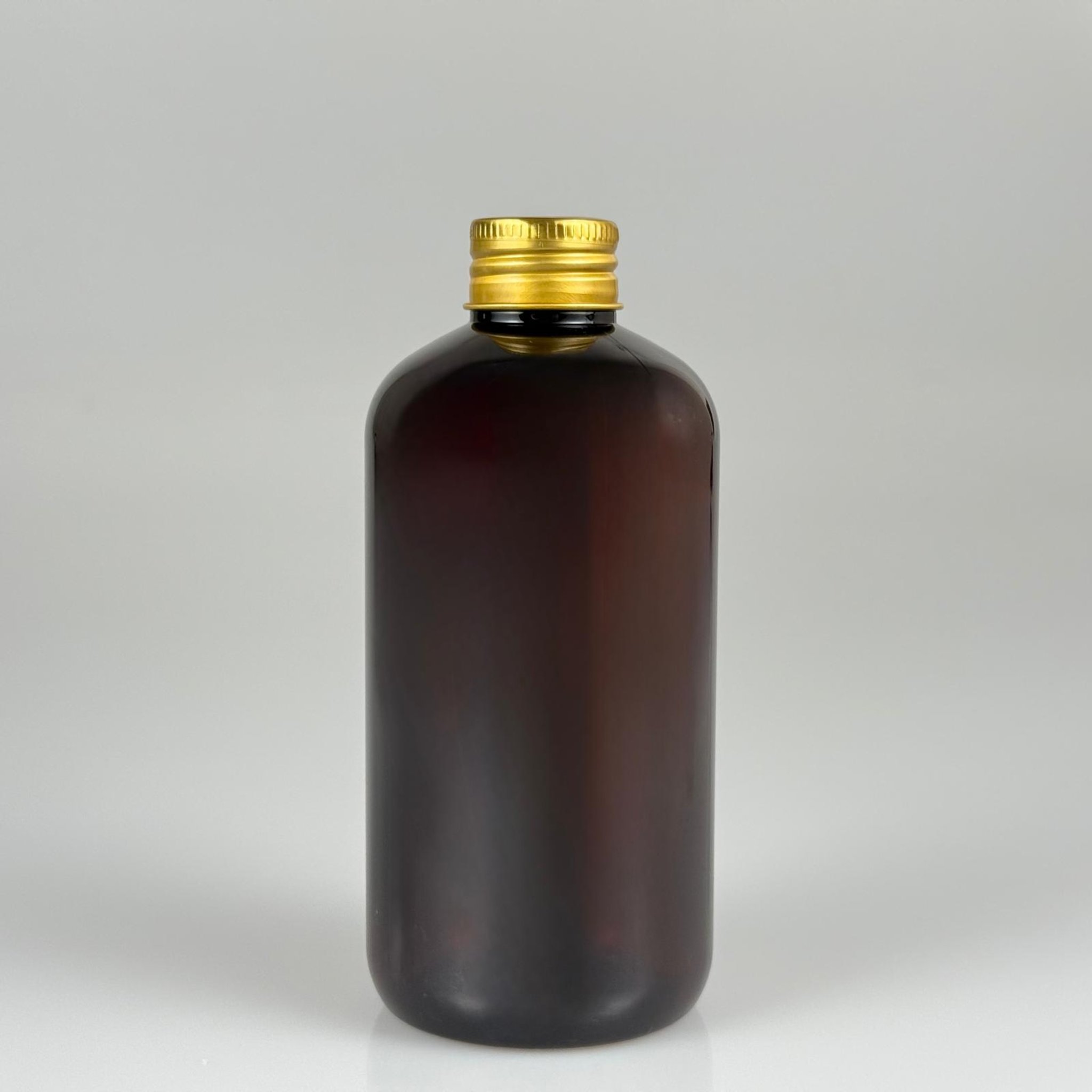 250 CC AMBER PLASTİK ŞİŞE ZEYNEP MODEL ( 24 AĞIZ ) + KÖPÜK CONTALI GOLD METAL ALÜMİNYUM KAPAKLI TAKIM - 250 ML KAKAPAKLI KAHVERENGİ TOMBUL PET ŞİŞELER