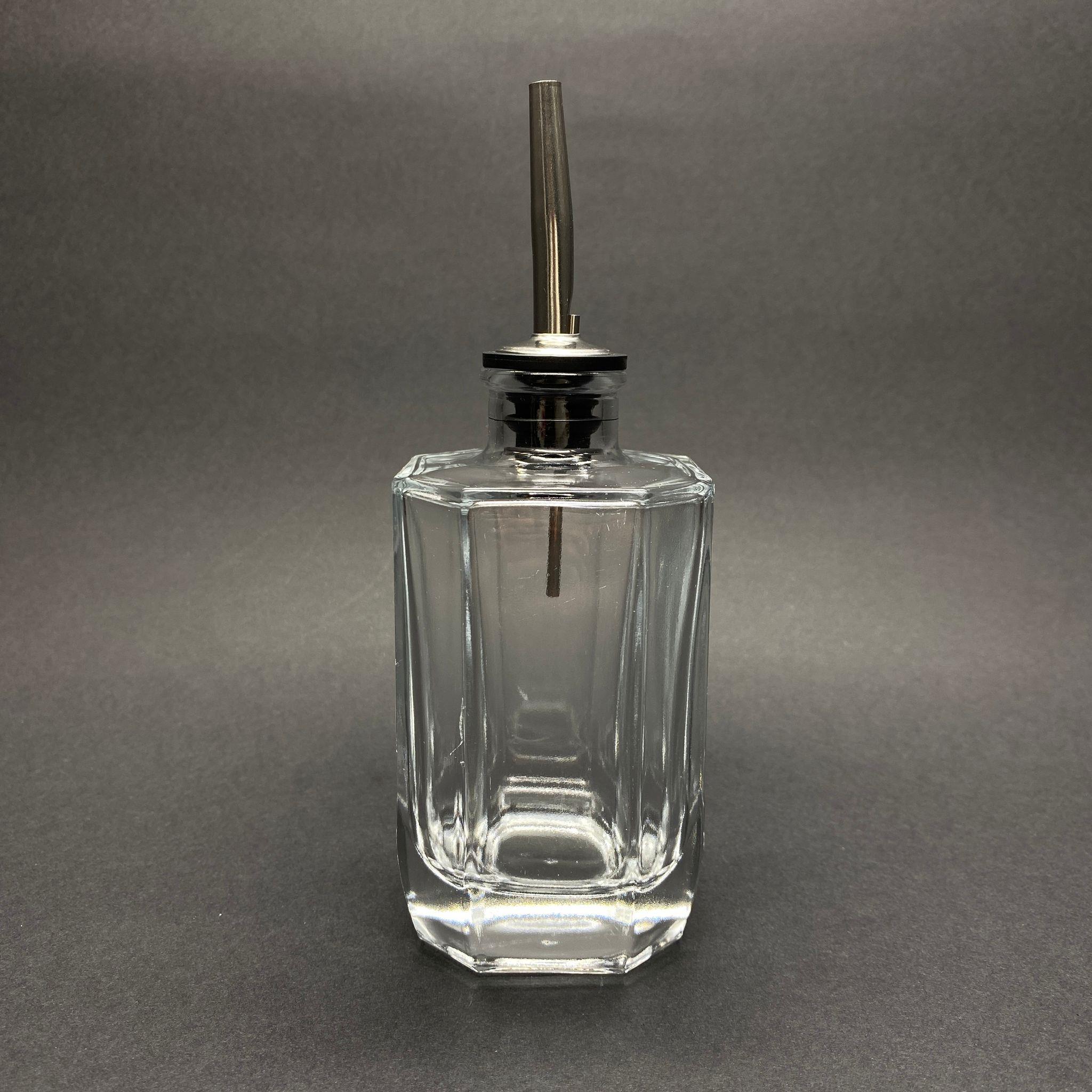 200 CC LÜX CAM ŞİŞE - ÇELİK AKITICI TIPALI - 200 ML ÖZEL CAM ŞİŞE