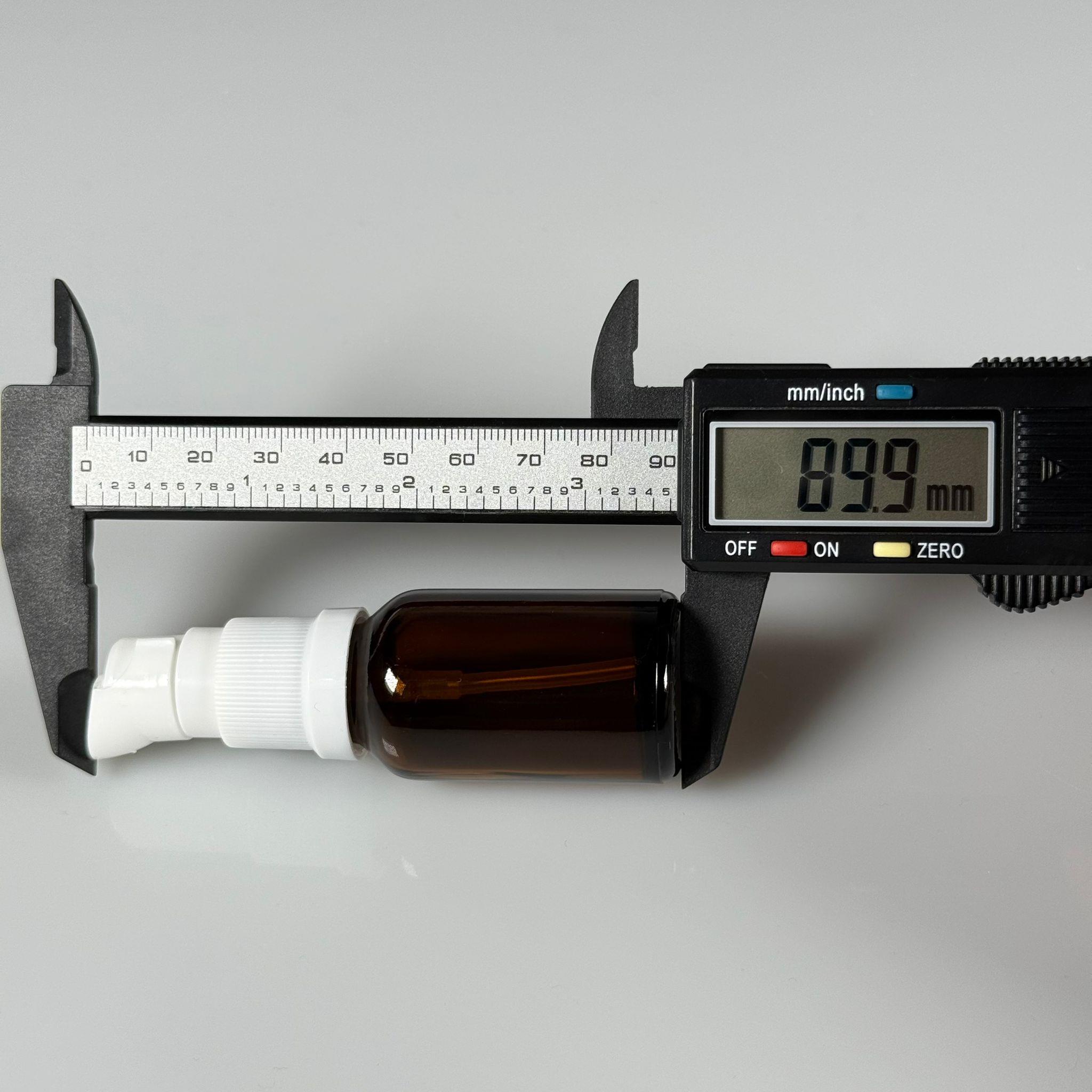 20 CC AMBER CAM ŞİŞE - SIZDIRMAZ ETEKLİ BEYAZ LOSYON POMPALI TAKIM - 20 ML LOSYON ŞİŞESİ - YAĞ, KREM GİBİ YOĞUN KIVAMLI SIVILAR İÇİN CAM AMBALAJ