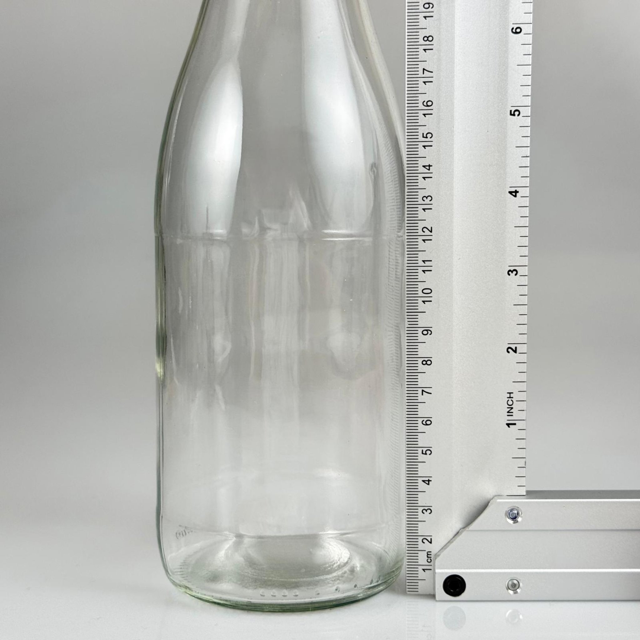 1000 CC ŞEFFAF CAM ŞERBET ŞİŞESİ + ALÜMİNYUM KAPLAMALI GOLD KAPAKLI TAKIM - 1000 ML CAM ŞİŞE