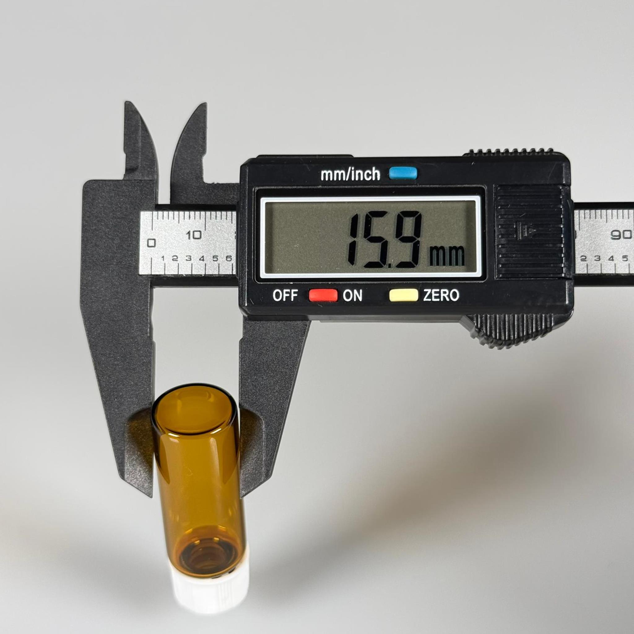 5 CC AMBER CAM ŞİŞE - BEYAZ KAPAKLI - 5 ML KAPAKLI CAM ŞİŞE