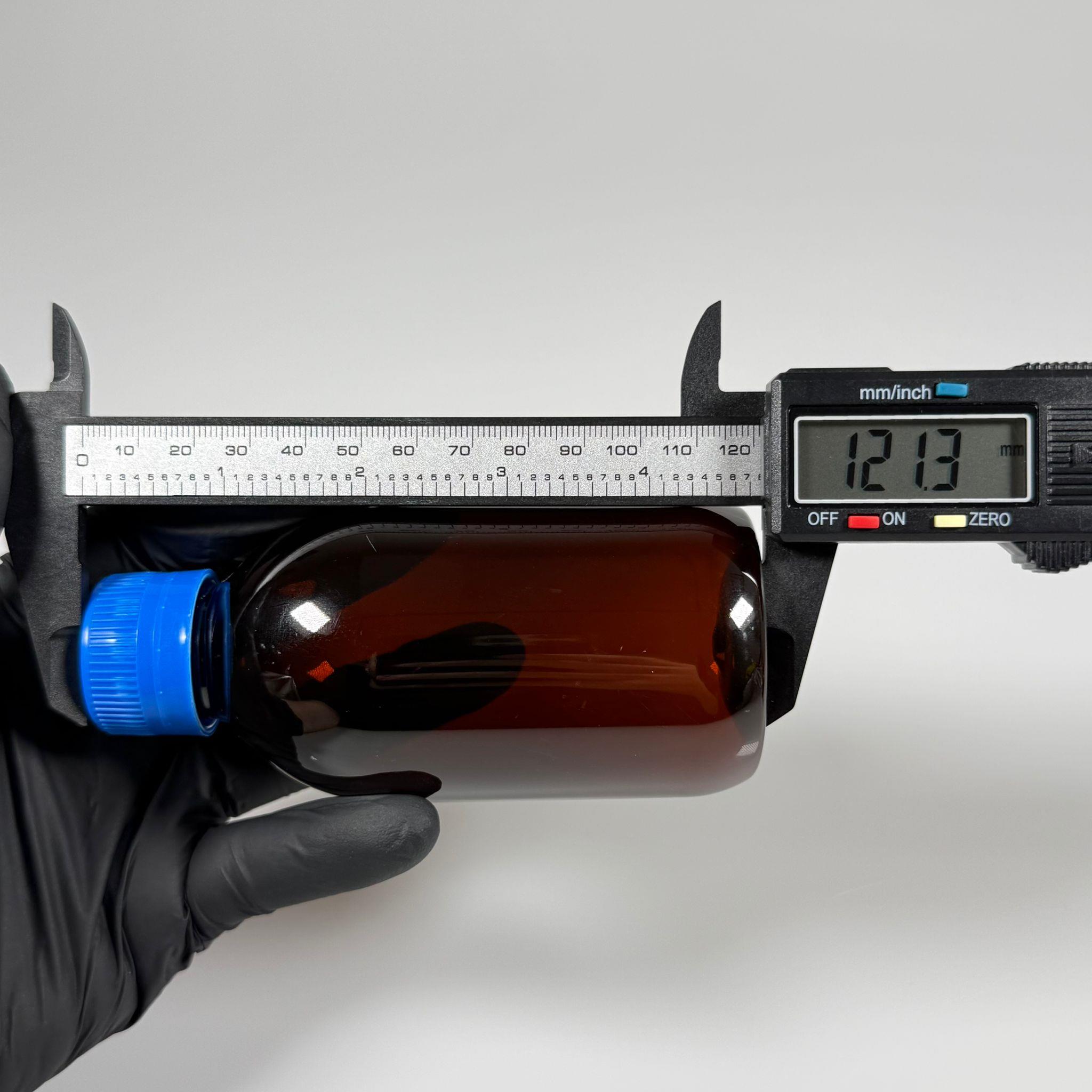 200 CC AMBER PET ECZA ŞİŞESİ - MAVİ KİLİTLİ CONTALI KAPAKLI  - 200 ML KAHVERENGİ PLASTİK ŞURUP ŞİŞESİ (21 GR) - boş ağız gargara şişesi