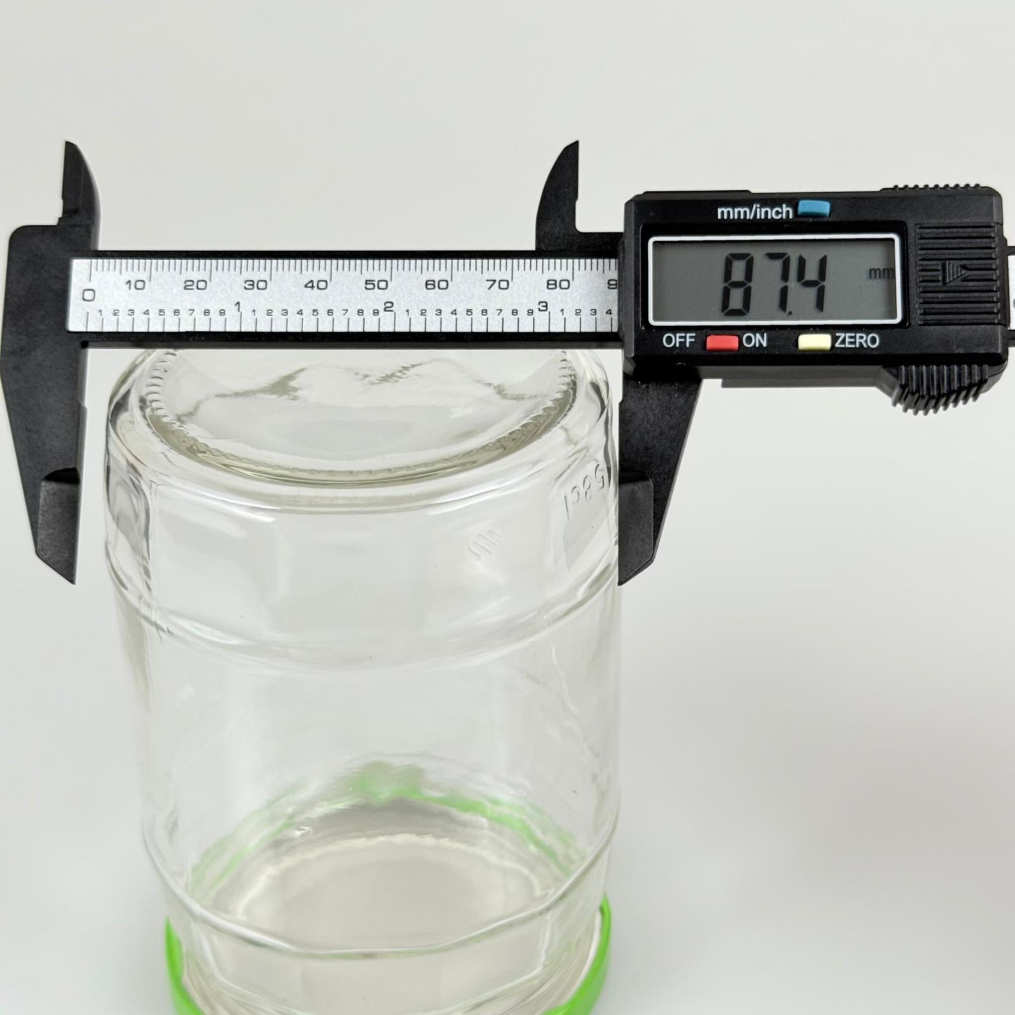 580 CC FIÇI KAVANOZ - AÇIK YEŞİL METAL KAPAKLI - 580 ML FIÇI MODEL CAM KAVANOZ