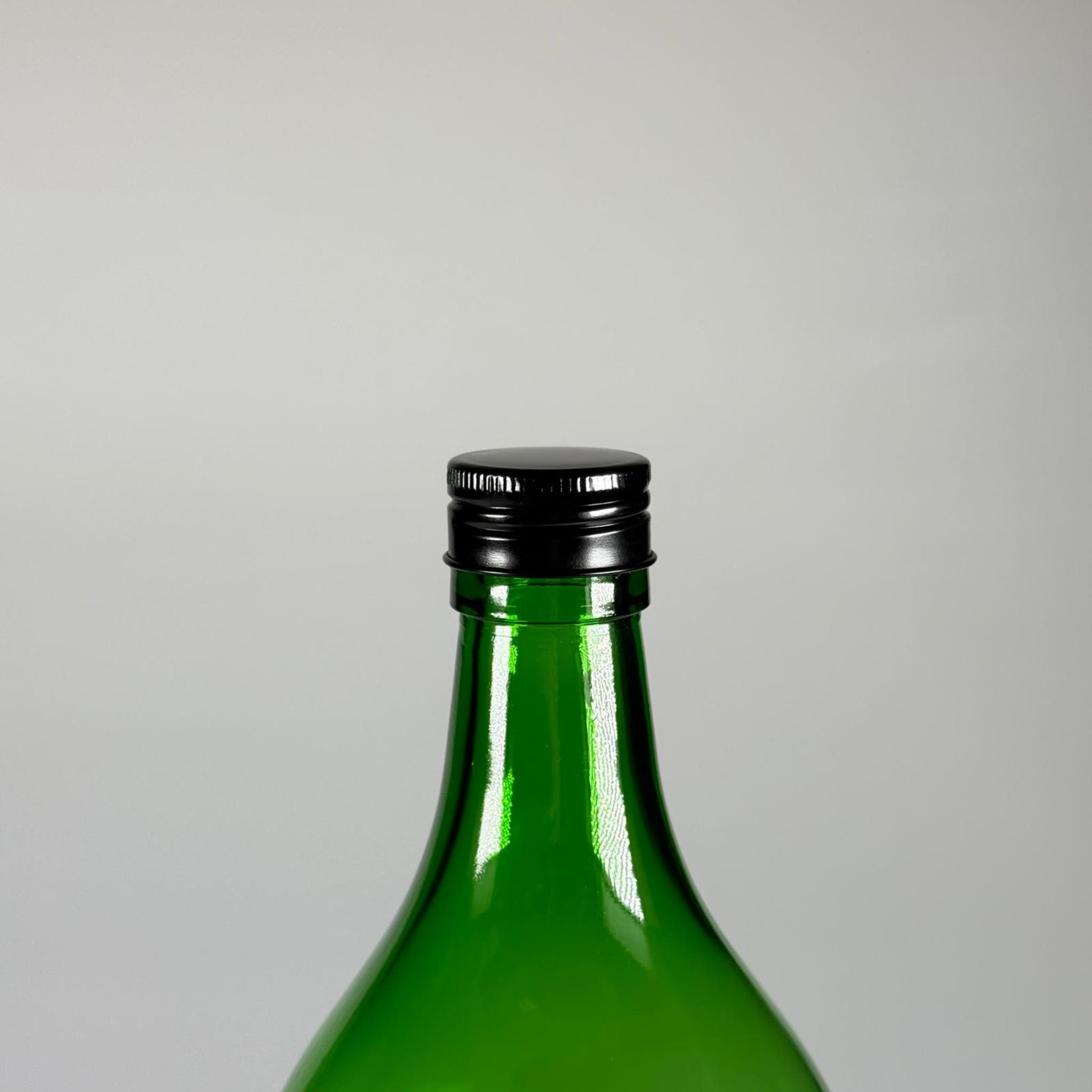 2000 CC YEŞİL CAM ŞİŞE - SİYAH METAL ALÜMİNYUM KAPAKLI - 2000 ML YAĞ ŞİŞESİ - SİRKE ŞİŞESİ - 2 LİTRE CAM ŞİŞE