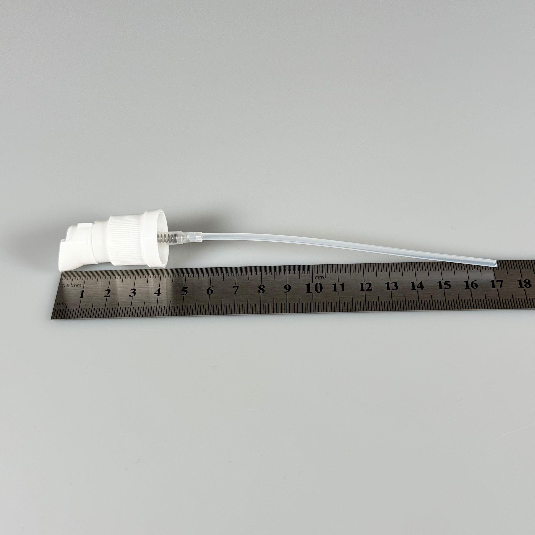 18 MM ETEKLİ LOSYON POMPASI BEYAZ - 18 MM SERUM POMPASI (CAM ŞİŞELER İÇİN)