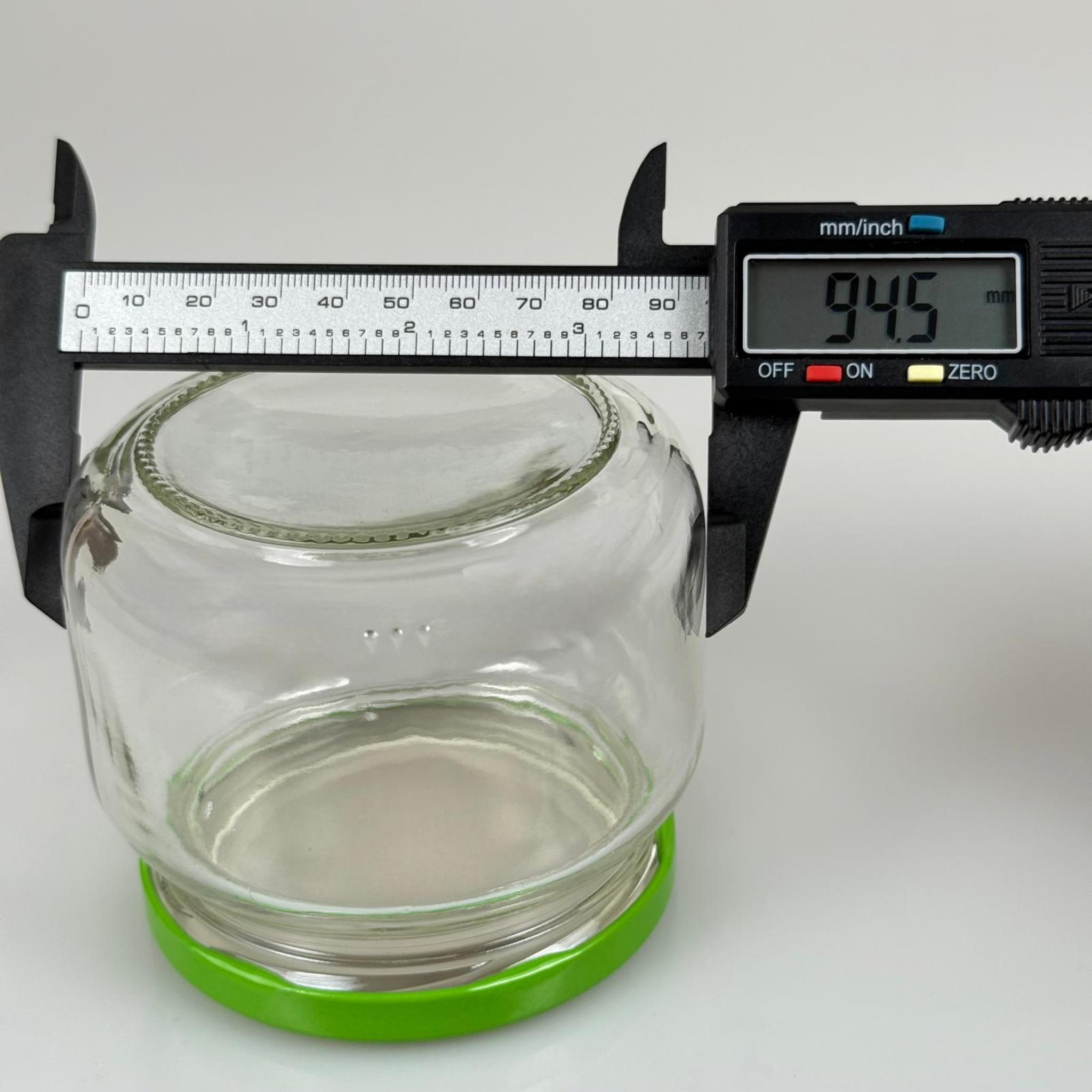 400 CC BASIK CAM KAVANOZ - AÇIK YEŞİL METAL KAPAKLI - 400 ML CAM KAVANOZ - KESTANE ŞEKERİ KAVANOZU