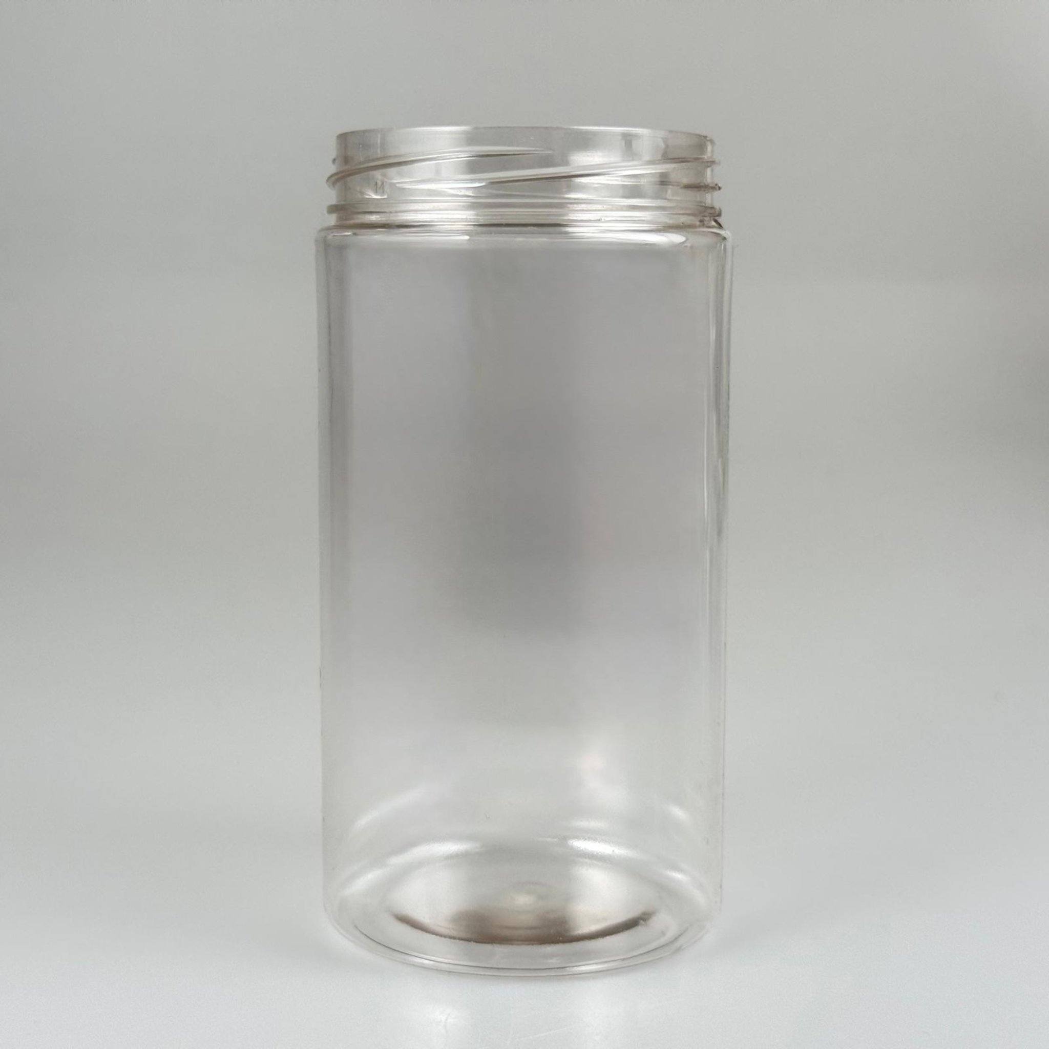 370 CC SİLİNDİR PET KAVANOZ KAPAKSIZ (63 AĞIZ) - 370 ML PLASTİK KAVANOZ