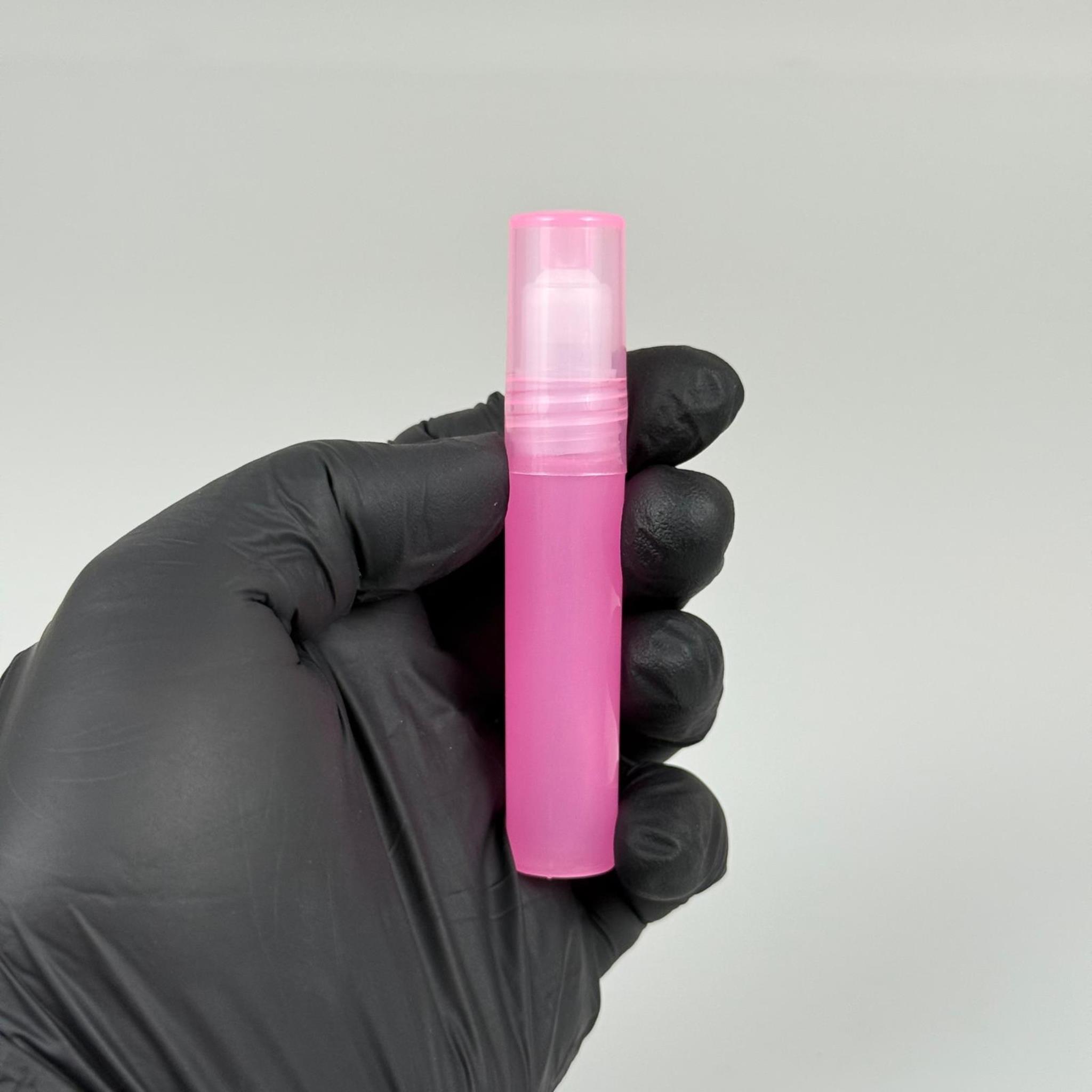 2,5 CC PLASTİK ROLL-ON ŞİŞE - BİLYELİ ŞİŞE - MİS ŞİŞESİ - ESANS ŞİŞESİ - KOKU - ŞİŞESİ - PARFÜMERİ ŞİŞESİ - PEMBE