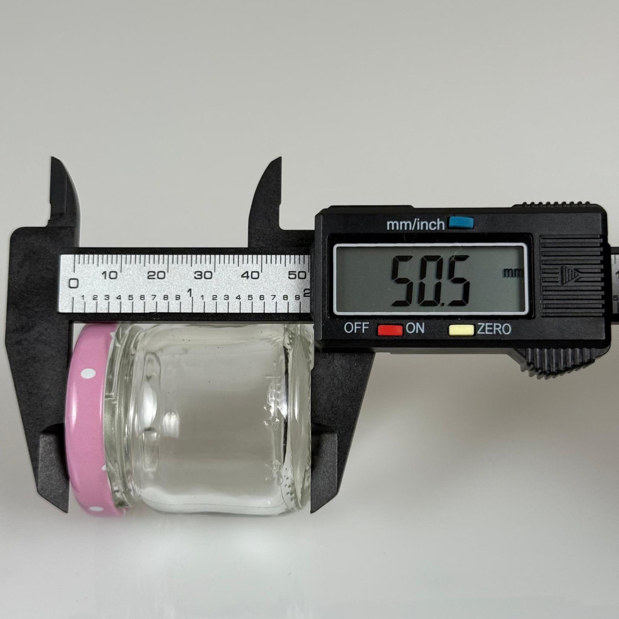 40 CC CAM KAVANOZ - PEMBE METAL KAPAKLI - 40 ML CAM KAVANOZ